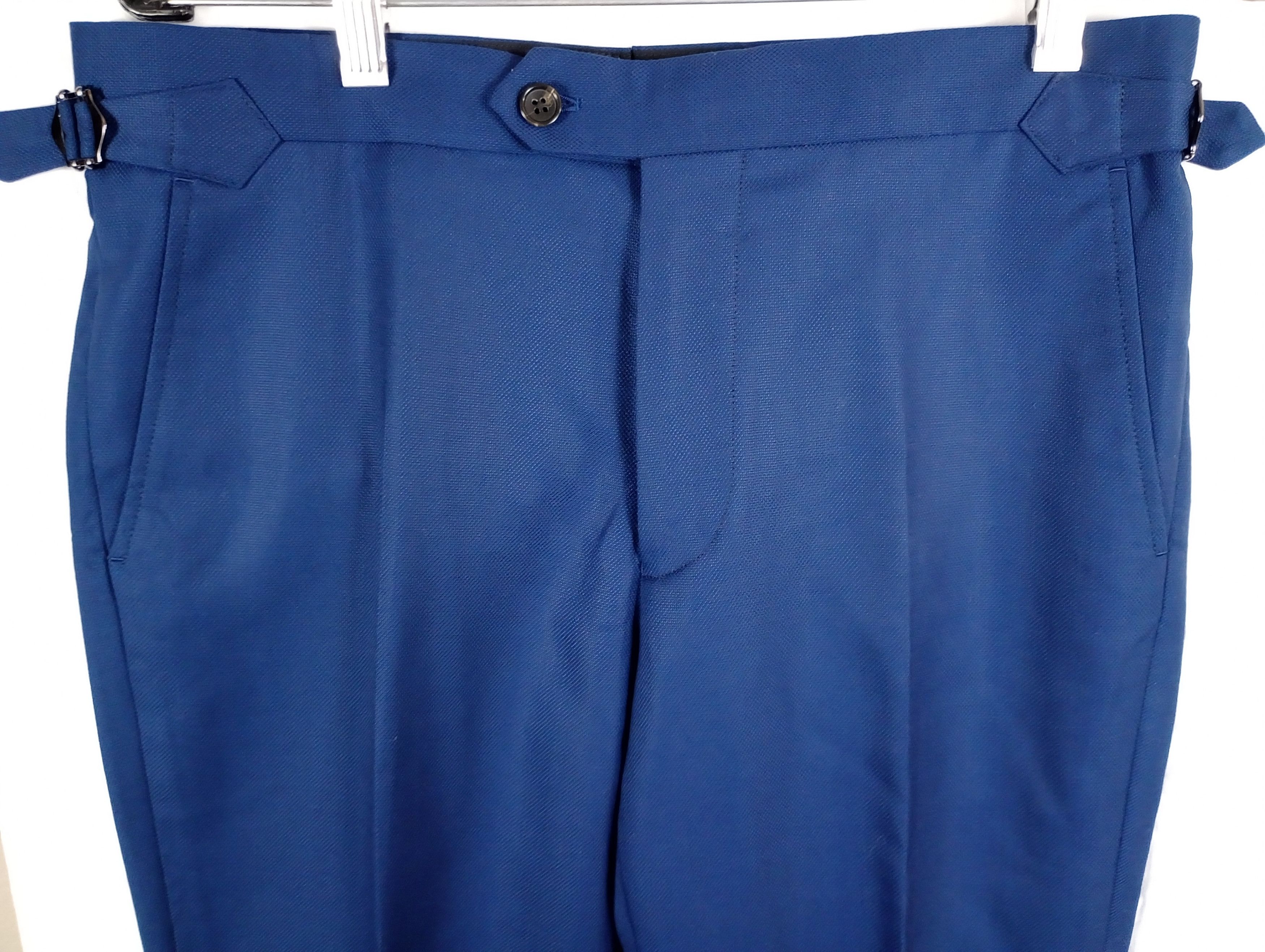 Spier & Mackay Spier And Mackay Slim Trouser W30 - Bright Blue - Side Tabs Size 36R - 2 Thumbnail