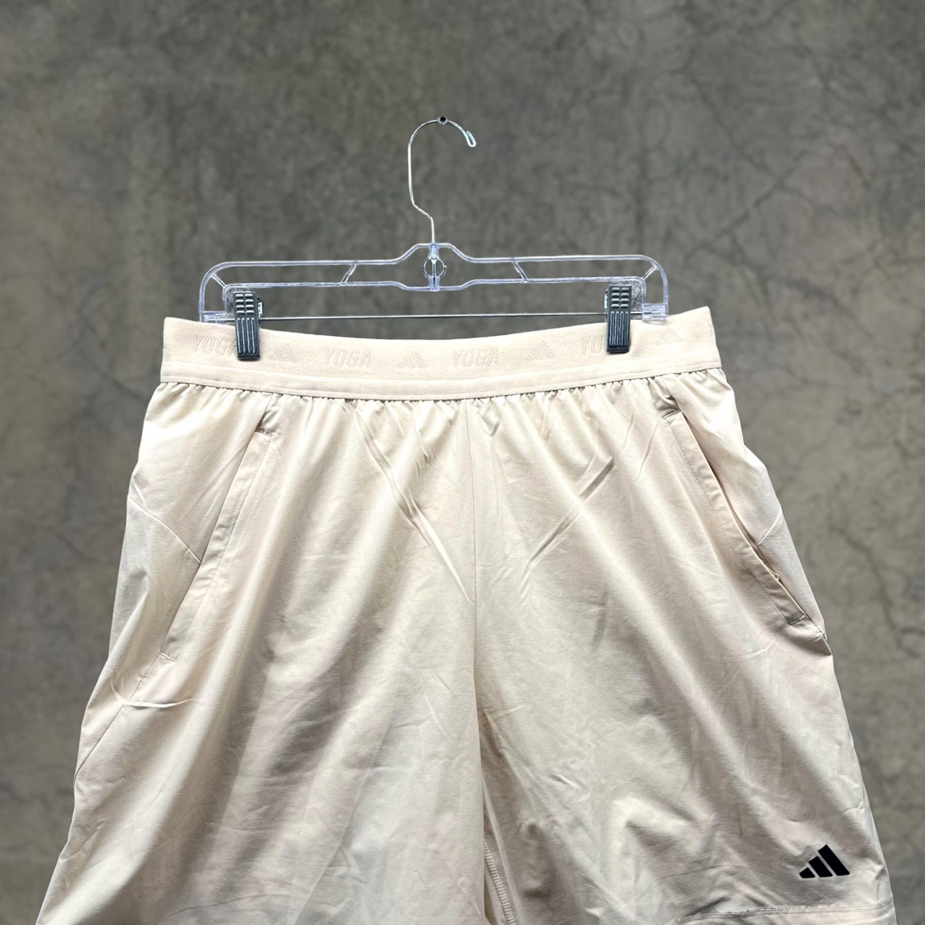 Adidas Adidas Shorts Men Large Adult Large Athletic Training Stretch Aeroplay Lined Yellow Size US 33 - 1 Thumbnail