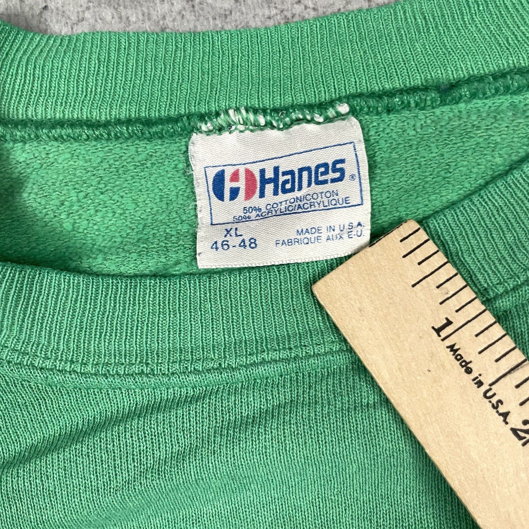 Hanes VINTAGE Hanes Sweatshirt Adult XL Green Ales & Ports Dublin Ireland Distressed Shirt Mens XL Green Logo Print 90s USA Dublin Ireland Size US XL / EU 56 / 4 - 4 Thumbnail