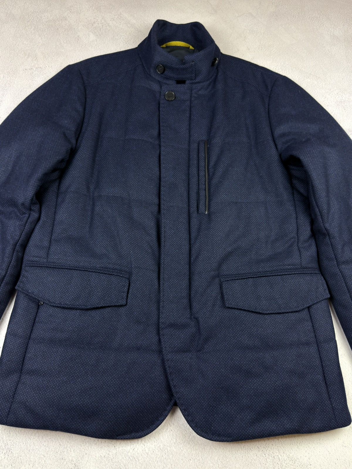 Canali CANALI Italy Men's Wool Padded Jacket Coat Size 50 L Size 50L - 5 Thumbnail