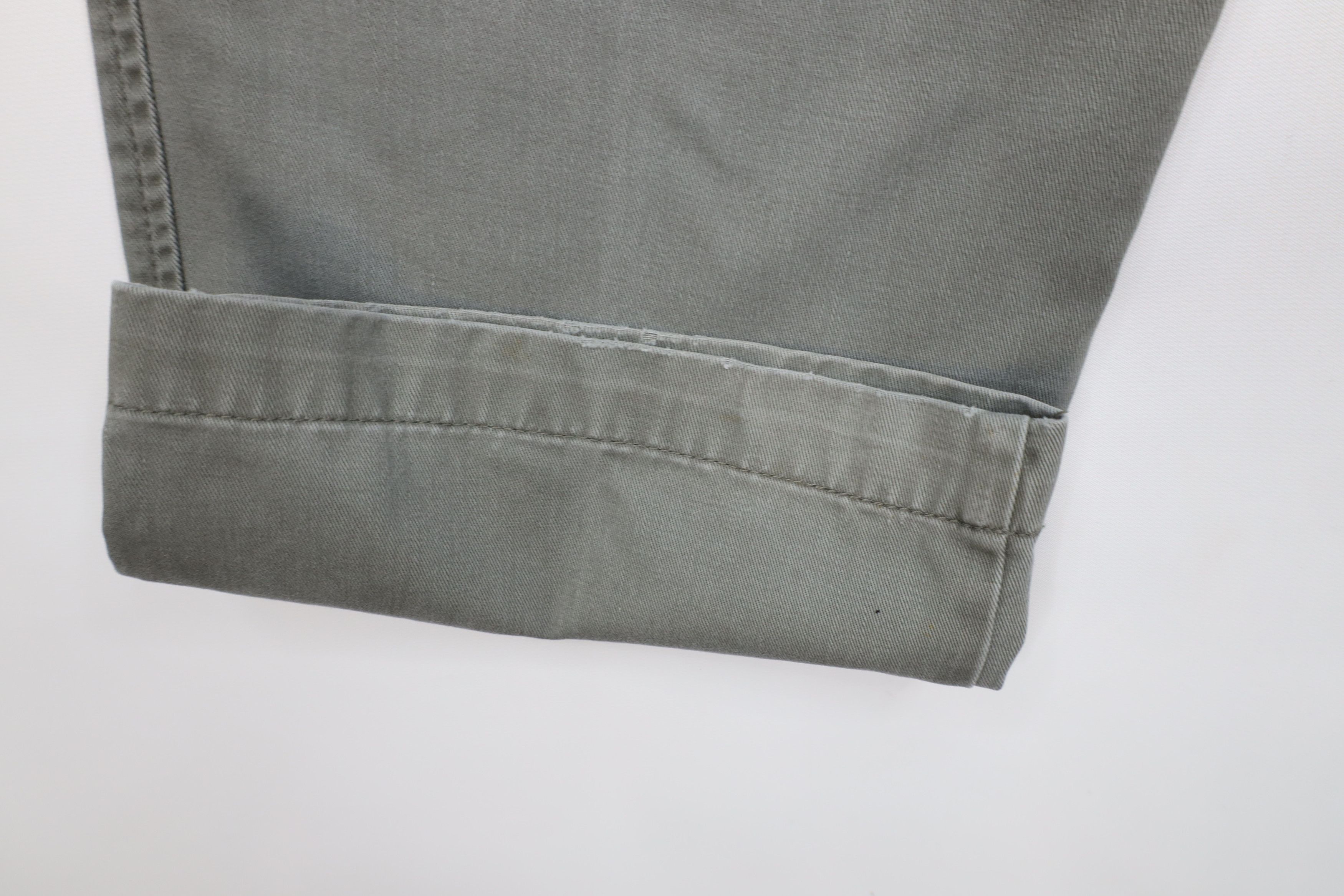 Eddie Bauer Vintage 90s Eddie Bauer Fit Pleated Wide Leg Chino Pants Size US 38 / EU 54 - 6 Thumbnail