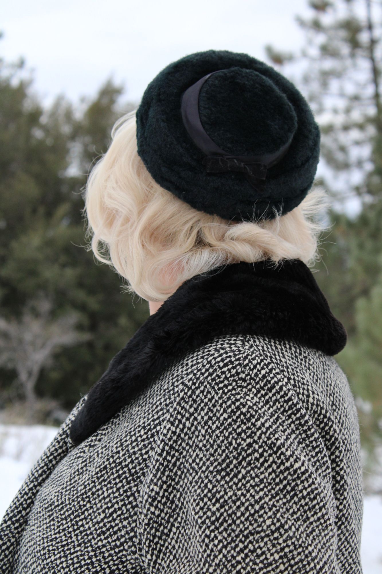 Bergdorf Goodman Vintage 1950s Coat, Bergdorf Goodman Black and White Tweed W Size L / US 10 / IT 46 - 13 Thumbnail