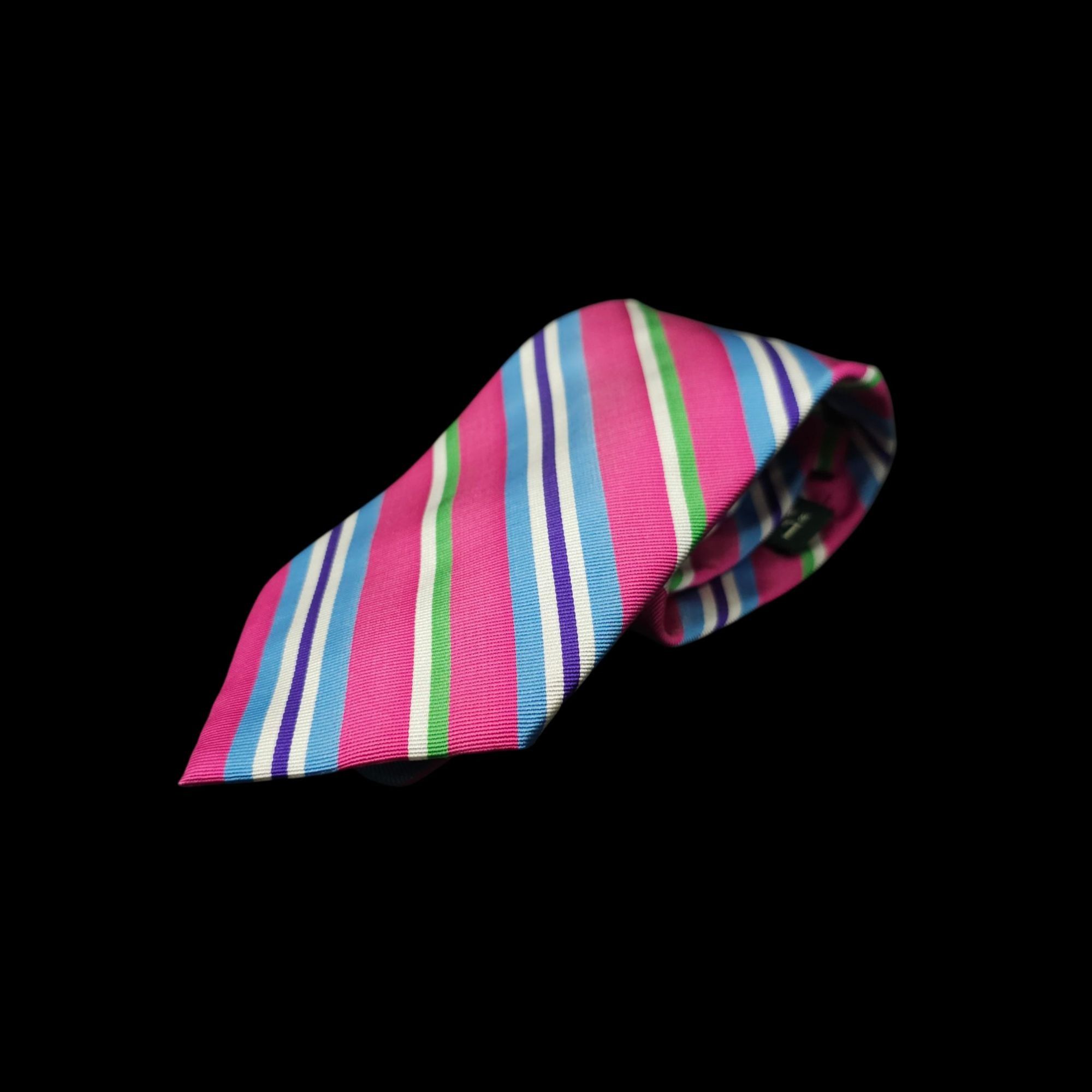 Lauren Ralph Lauren Lauren Ralph Lauren Classic Striped Tie Silk Repp Necktie Size ONE SIZE - 1 Thumbnail