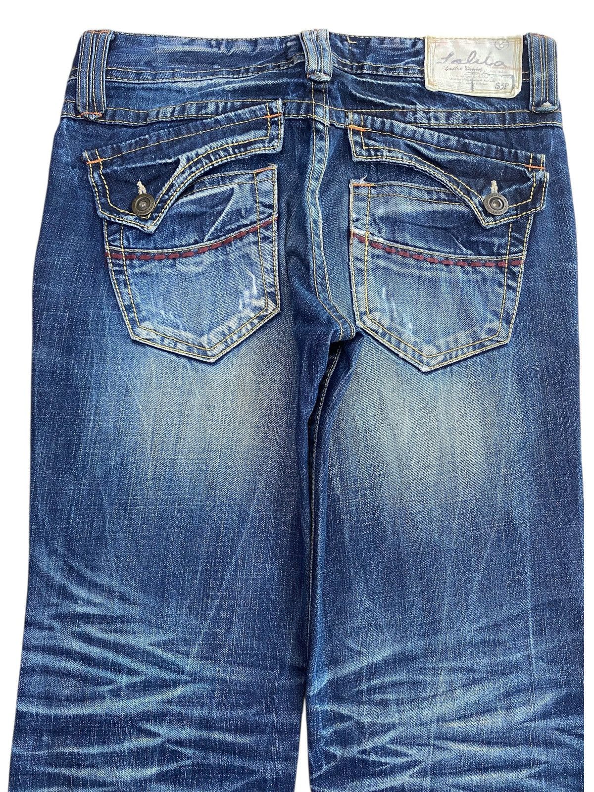 Other Lolita Club By Concert Blue Wash Style Whiskers Jeans Size US 34 / EU 50 - 4 Thumbnail