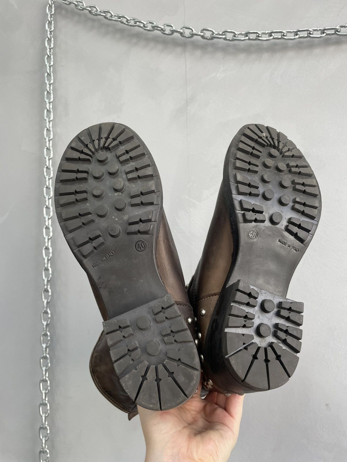 Hedi Slimane Hedi slimane style leather platform boots avant garde Size US 7.5 / EU 40-41 - 6 Thumbnail