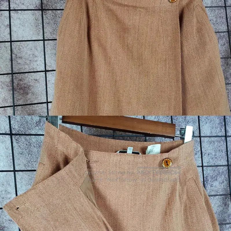 Dior Dior A-line Wool Skirt in Orange . Size 23" - 2 Thumbnail