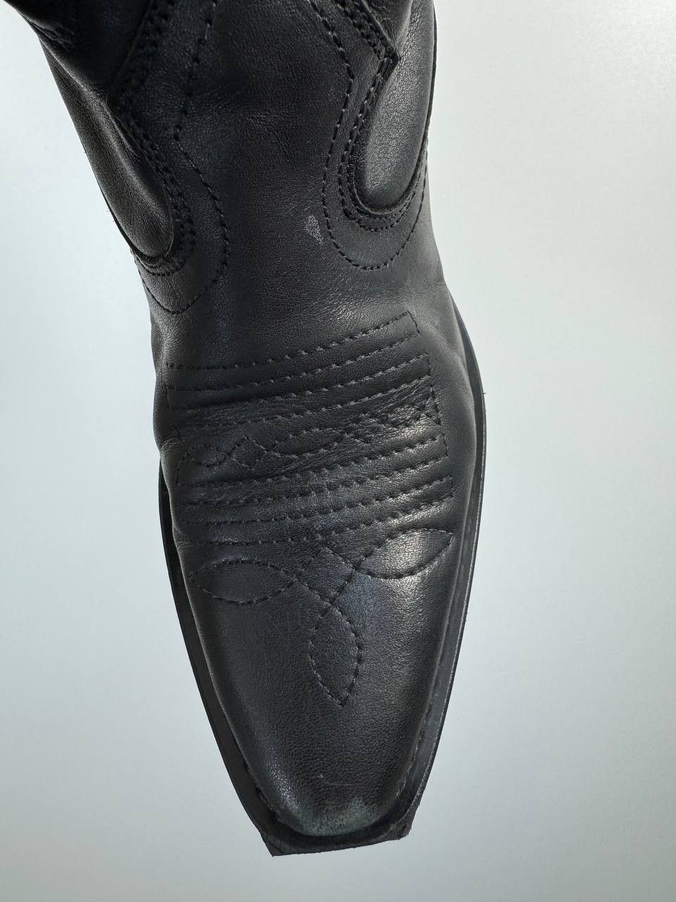 Steve Madden Steve Madden Black Leather Cowboy Boots Womens Size 6 EU 36 Size US 6 / IT 36 - 6 Thumbnail