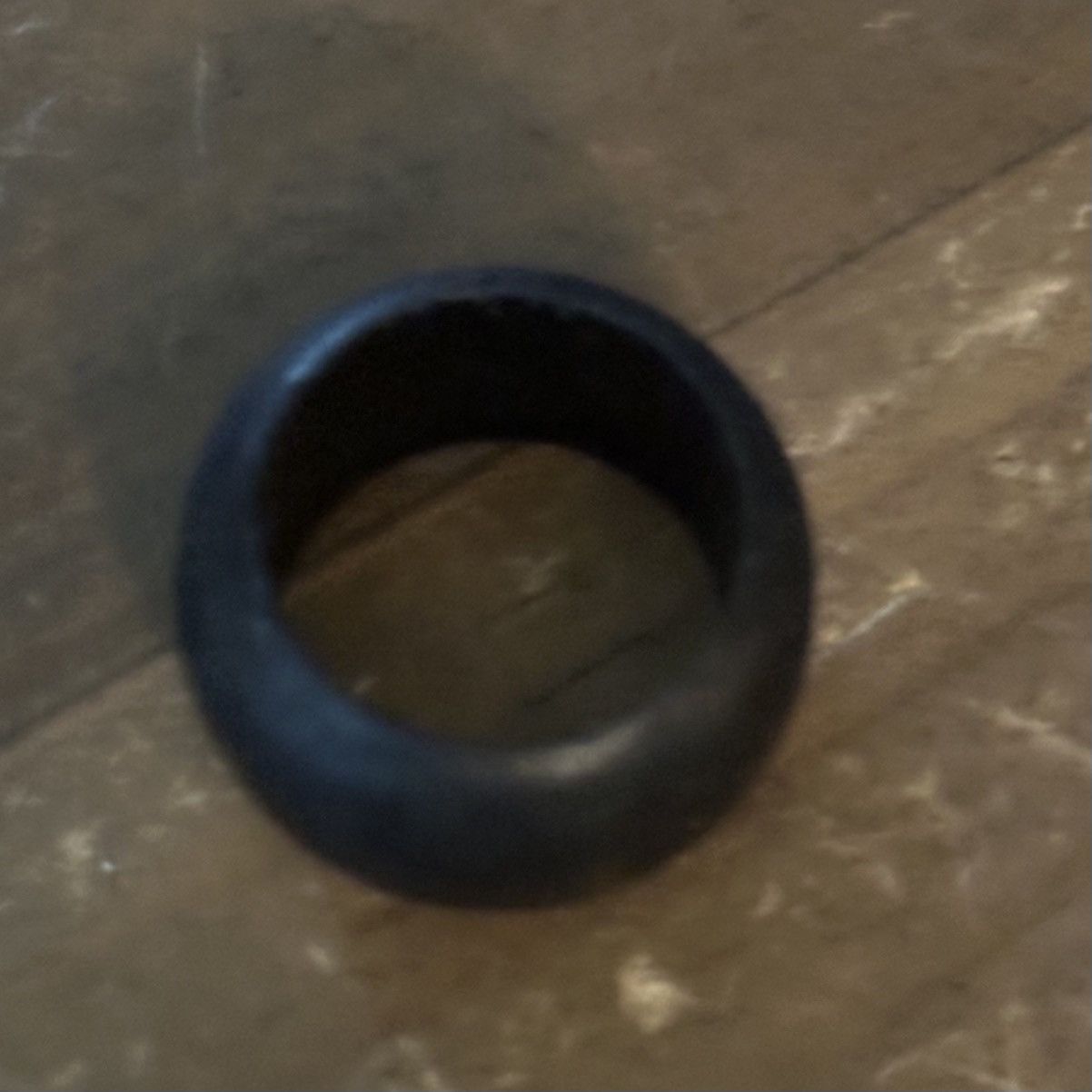 Vintage Vintage wide black wooden ring Size ONE SIZE - 5 Thumbnail