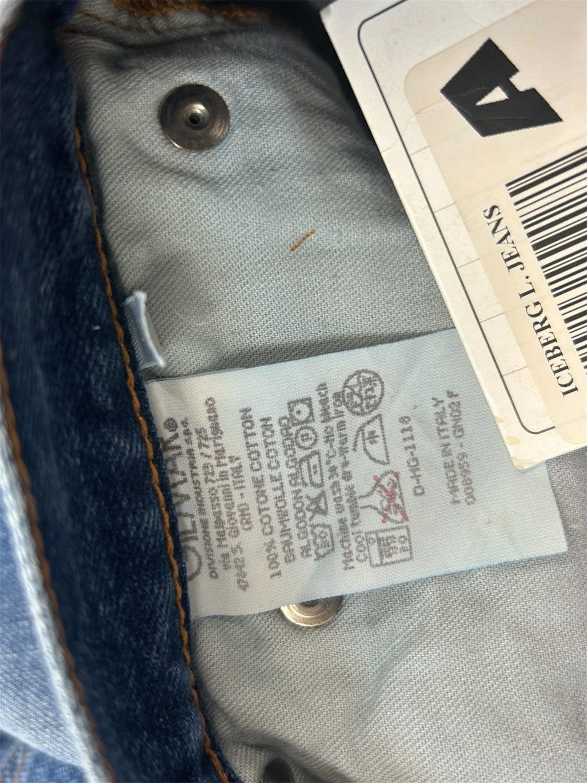Iceberg Vintage ICEBERG Ice Jeans | Made In Italy | Stone-Wash Size 27" / US 4 / IT 40 - 7 Thumbnail
