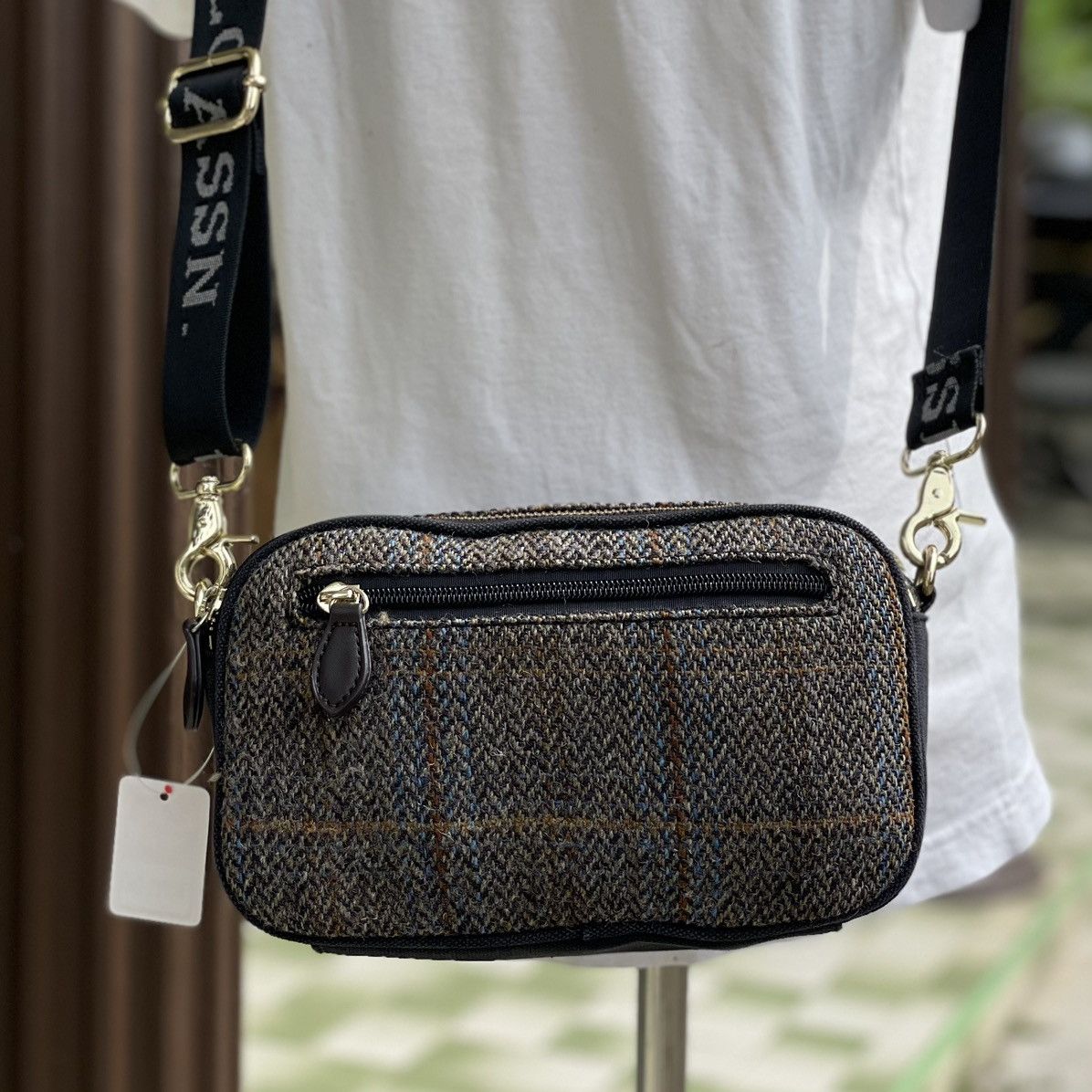 Harris Tweed × U.S. Polo Assn. 🔥 RARE U.S POLO ASSN X HARRIS TWEED WOOL CROSSBODY Size ONE SIZE - 5 Thumbnail