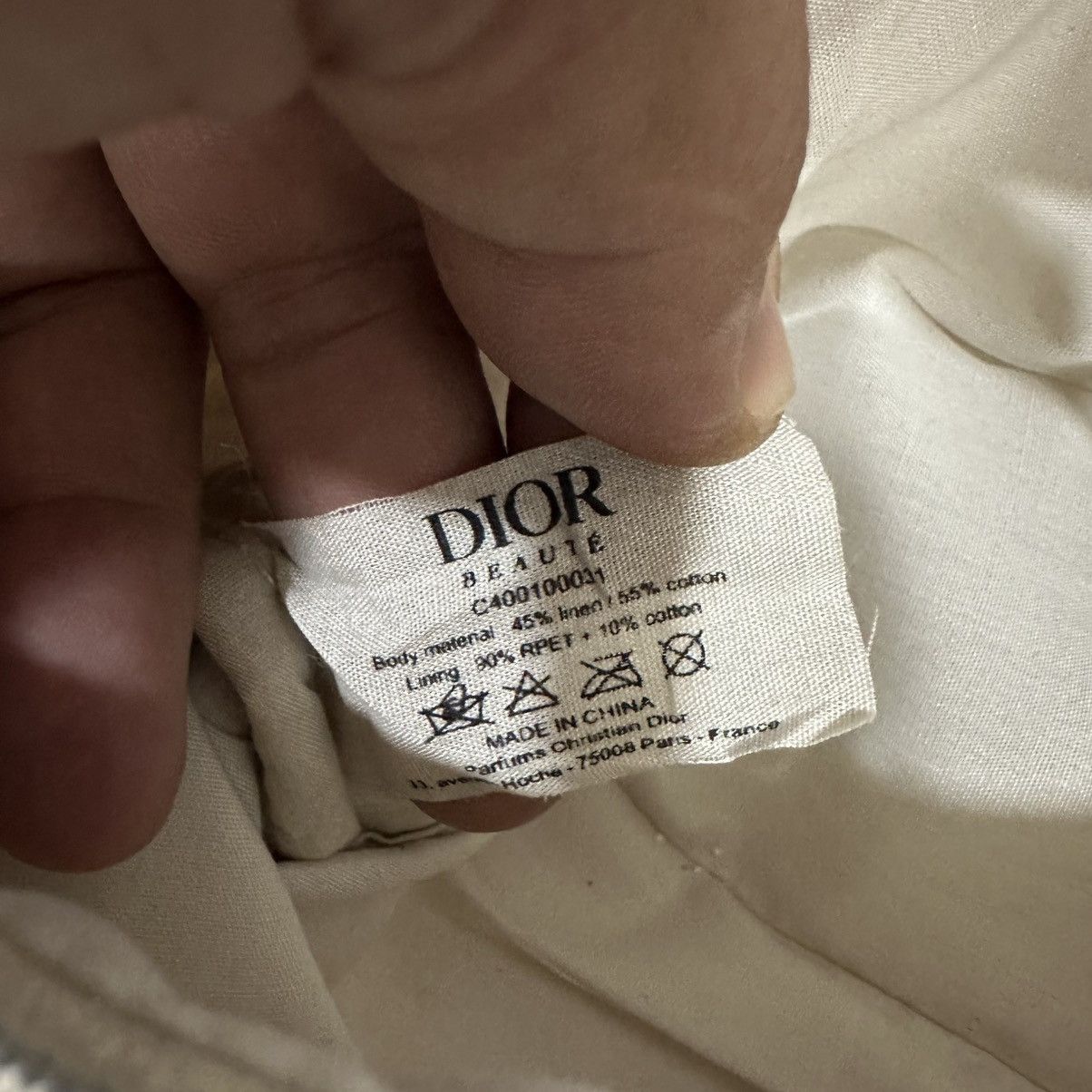 Dior ‼️LASTDROP‼️ DIOR BEAUTE COUTURE FLOWERS CANVAS COSMETIC BAG Size ONE SIZE - 10 Thumbnail