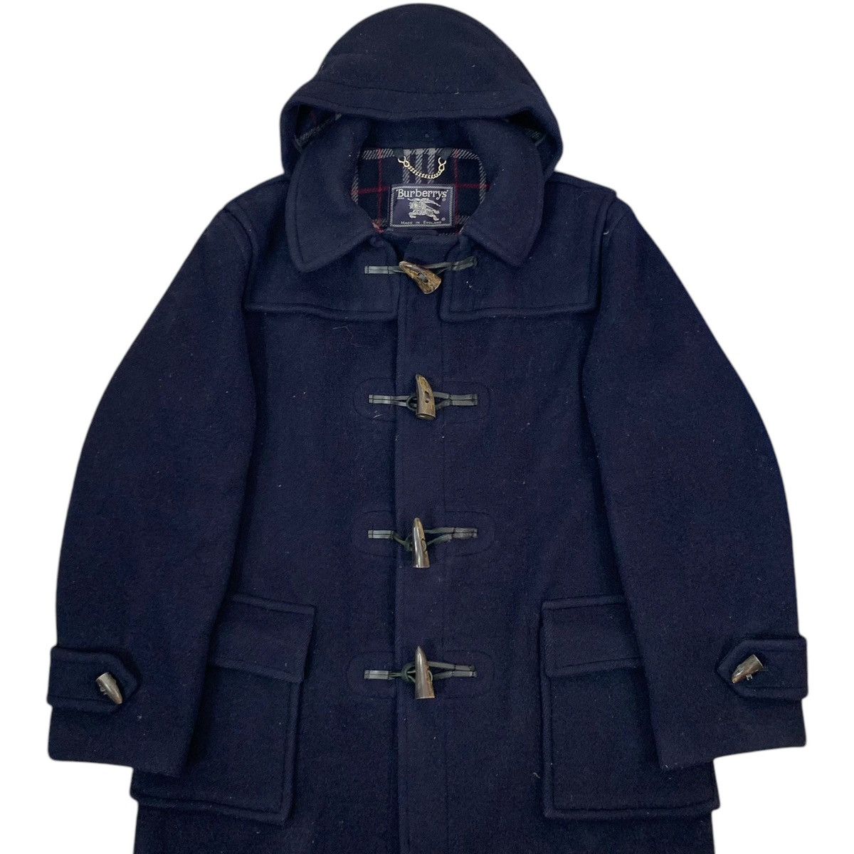 Burberry × Burberry Prorsum VINTAGE BURBERRYS OF LONDON TARTAN DUFFLE COAT Size US M / EU 48-50 / 2 - 8 Thumbnail