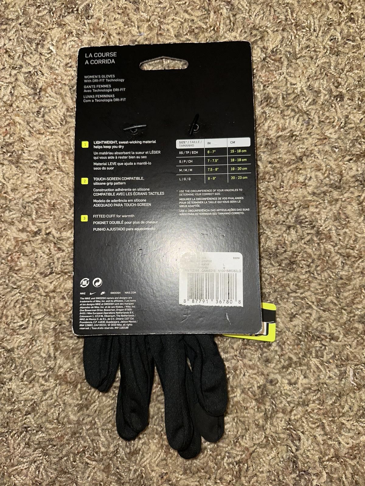 Nike Nike Accelerate Womens Running Gloves Size ONE SIZE - 11 Thumbnail