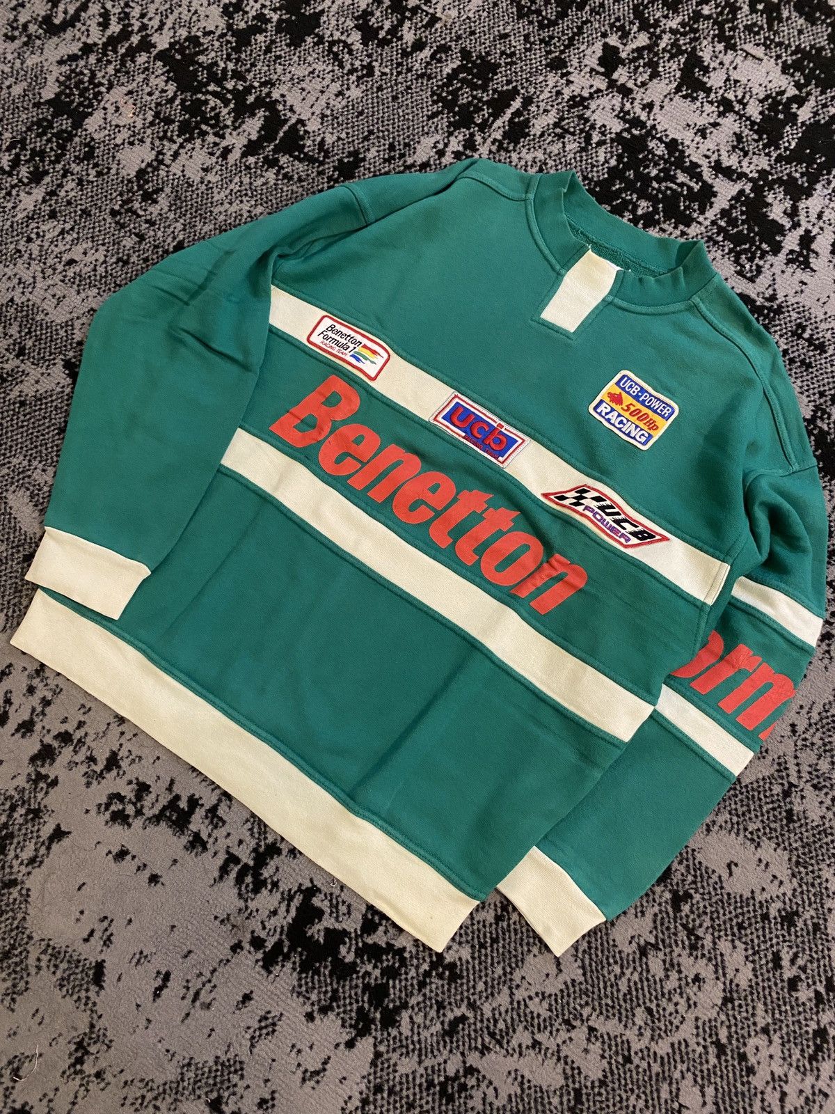 United Colors Of Benetton United Colors of Benetton Patchwork Printed Sweatshirts Size US M / EU 48-50 / 2 - 4 Thumbnail