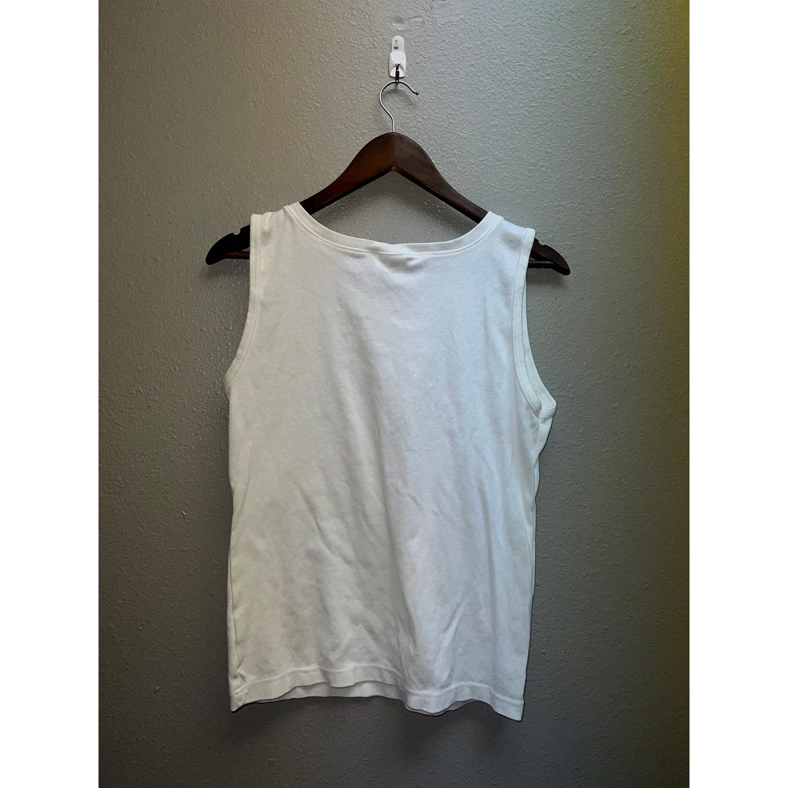 Vintage Womens Vintage Sleeveless Tank White Top Shirt 90s Large Size L / US 10 / IT 46 - 5 Thumbnail