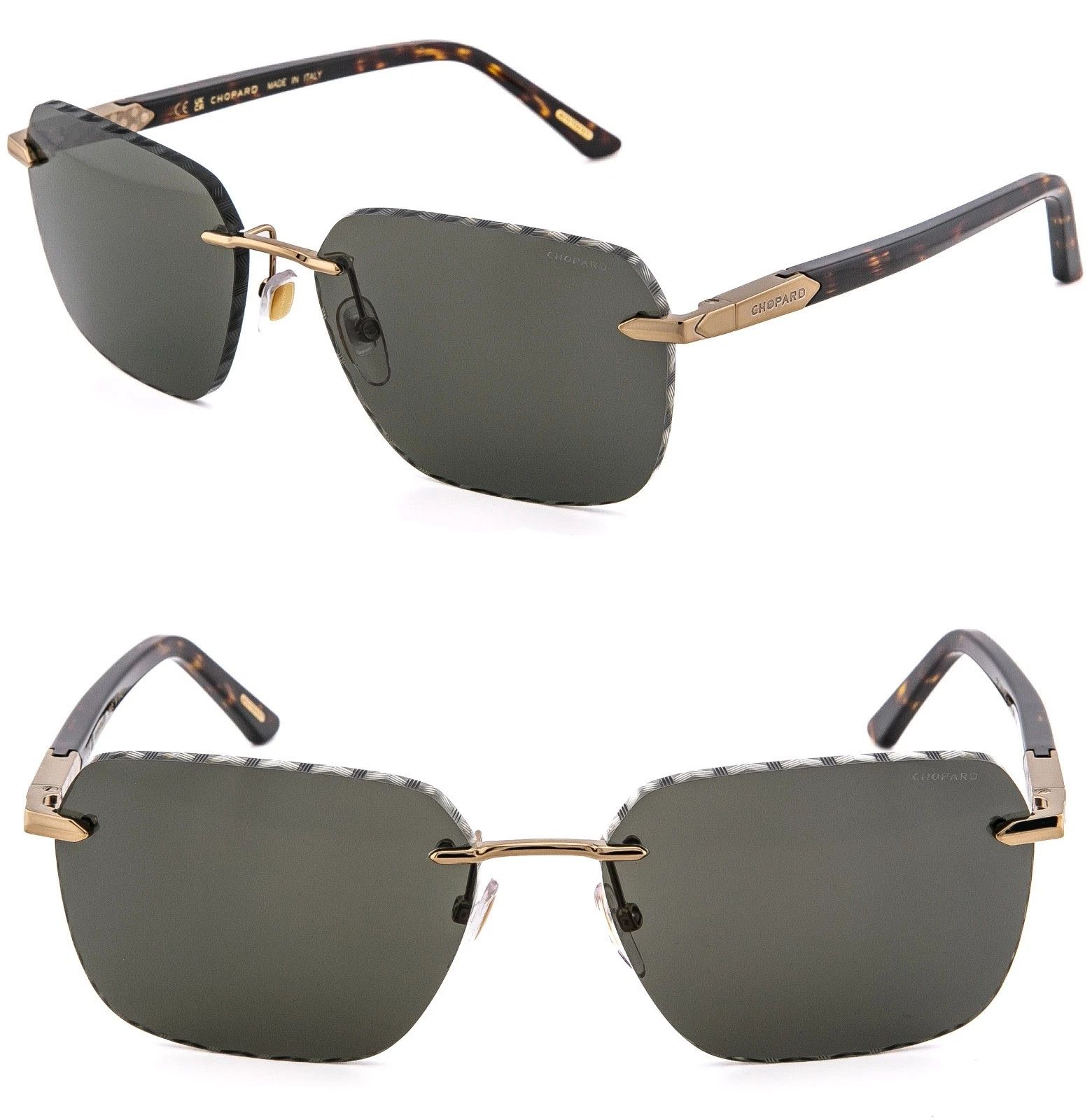 Chopard CHOPARD L.U.C. G62 Aviator Brown SCHG62 Rimless Sunglasses Size ONE SIZE - 1 Thumbnail