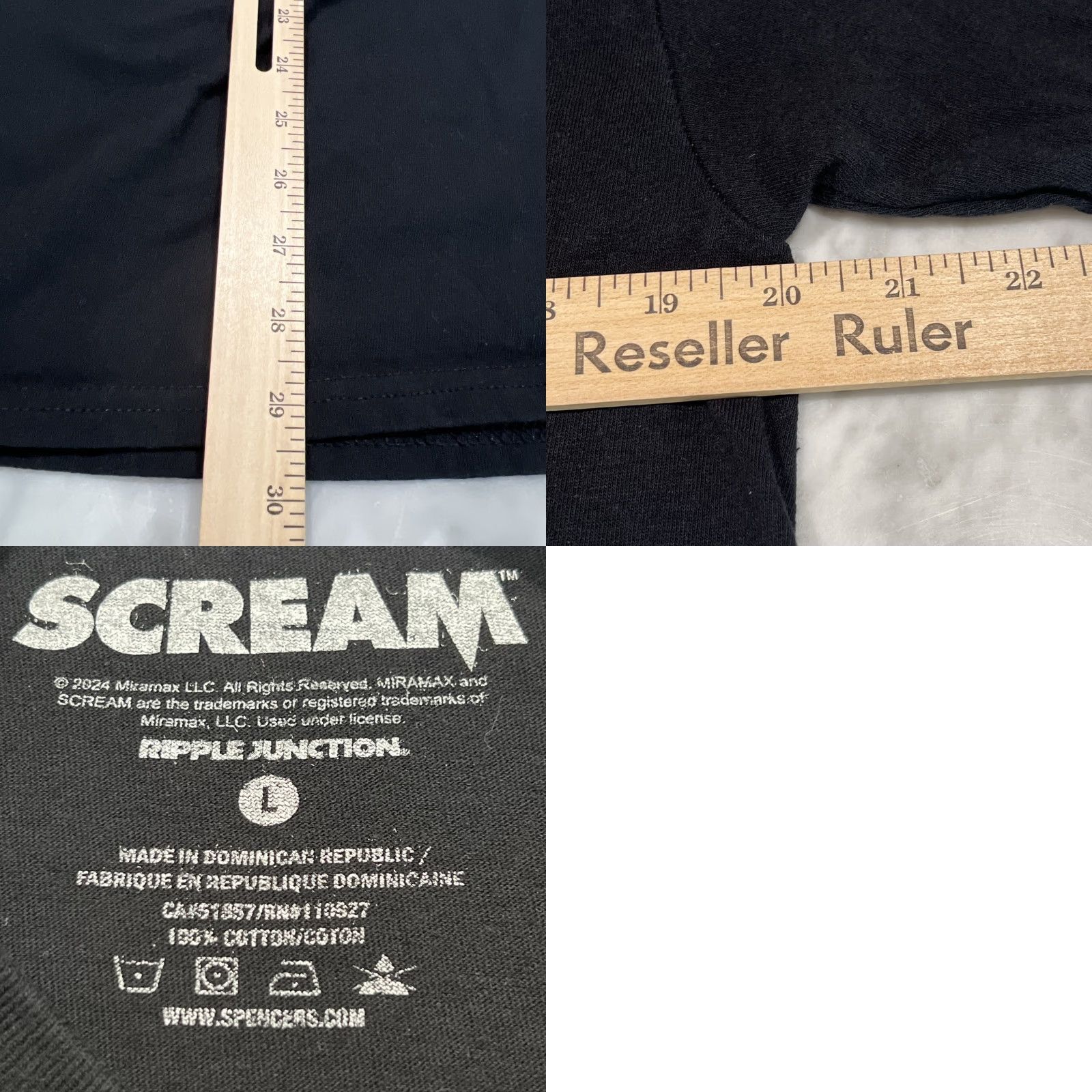 Vintage Scream Billy Loomis T-Shirt Unisex Adults Large Black Horror Cotton 2020s Size US L / EU 52-54 / 3 - 8 Thumbnail