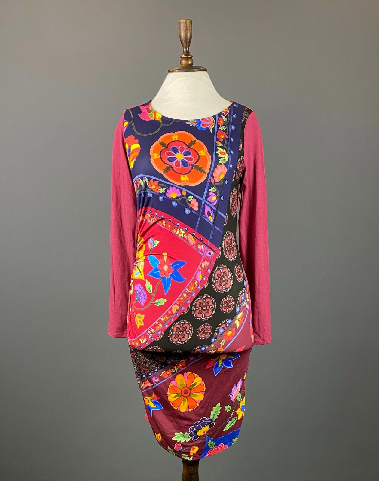 Desigual NWT Desigual Multicolor Floral Bodycon A-Line Dress Size S Size S / US 4 / IT 40 - 1 Thumbnail