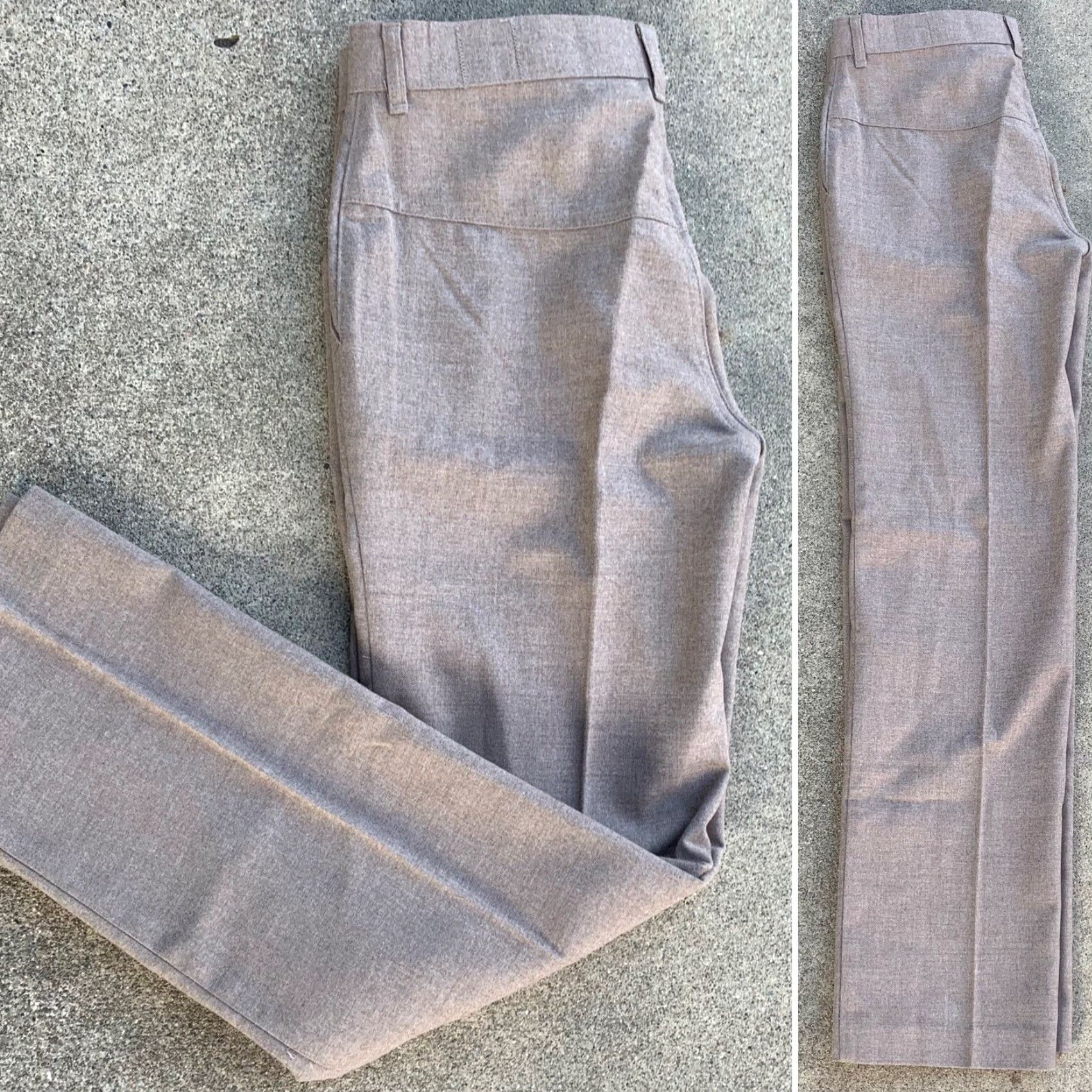 Vintage VINTAGE Jive Casualwear Pants 31 31 Waist 30.5 Inseam 31 Brown Polyester Viscose Unisex Adults 70s 1970s Snug Fitting Hippie Style Mens Womens Size 24" / US 00 / IT 34 - 4 Thumbnail