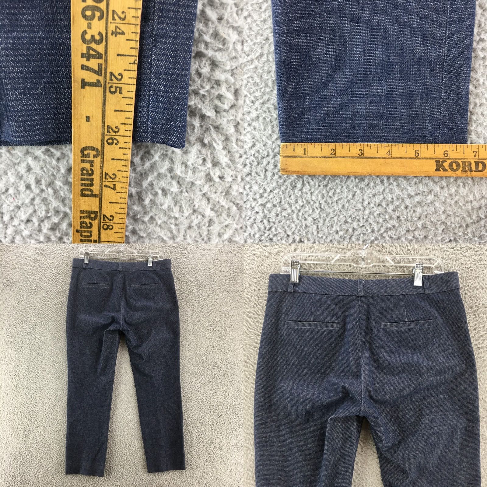 Banana Republic Banana Republic Dress Pants Women 8 Blue Mid Rise Flat Front Casual Zip Pants Size 30" / US 8 / IT 44 - 8 Thumbnail