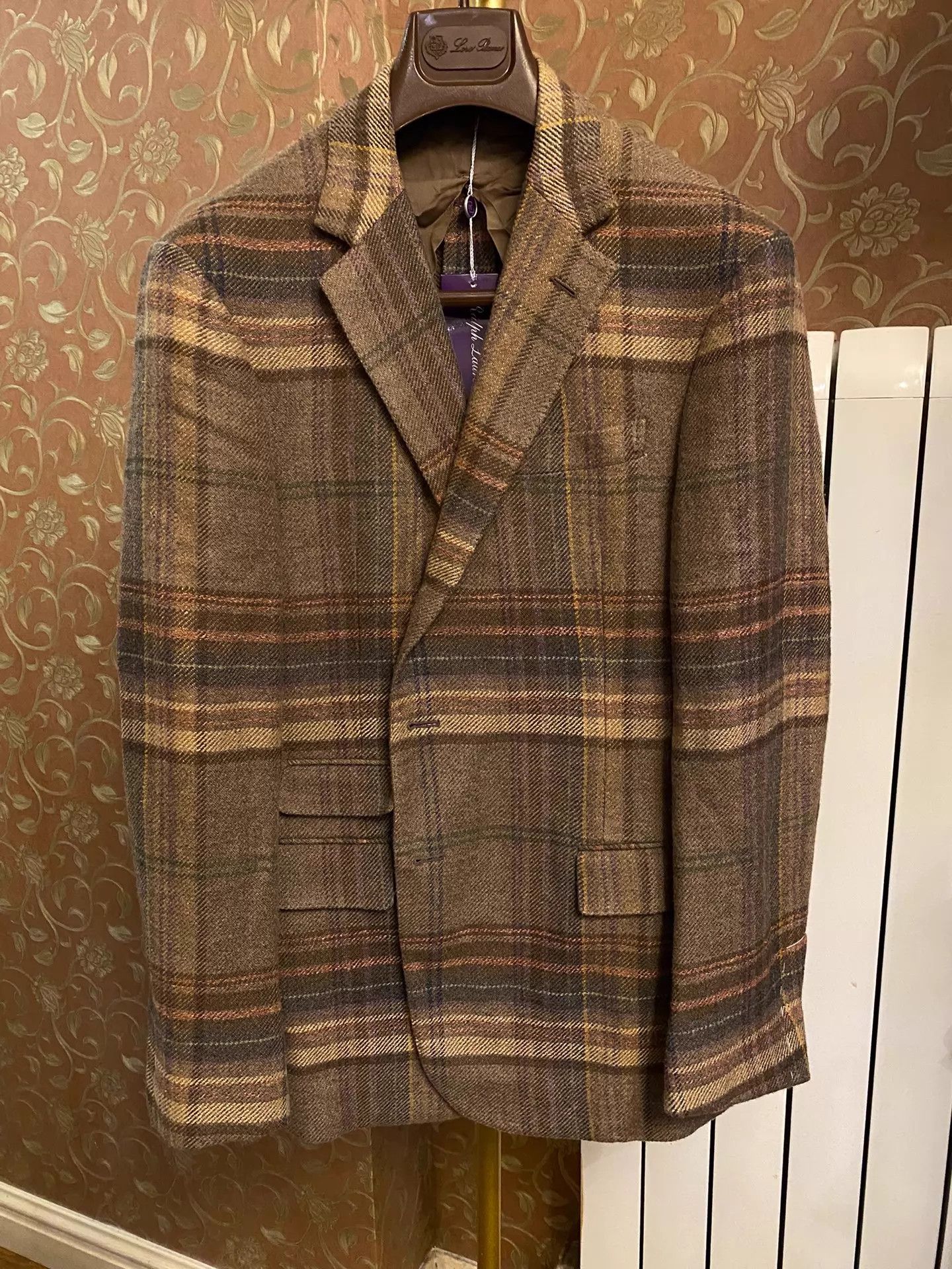 Polo Ralph Lauren Ralph Lauren Purple Label Tussah Silk Check Suit 40 Size 40R - 1 Thumbnail