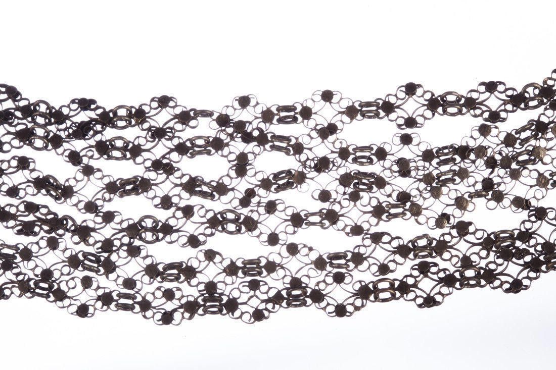 Sterling Silver Sterling Silver Filigree Chain Bib Necklace Size ONE SIZE - 4 Thumbnail