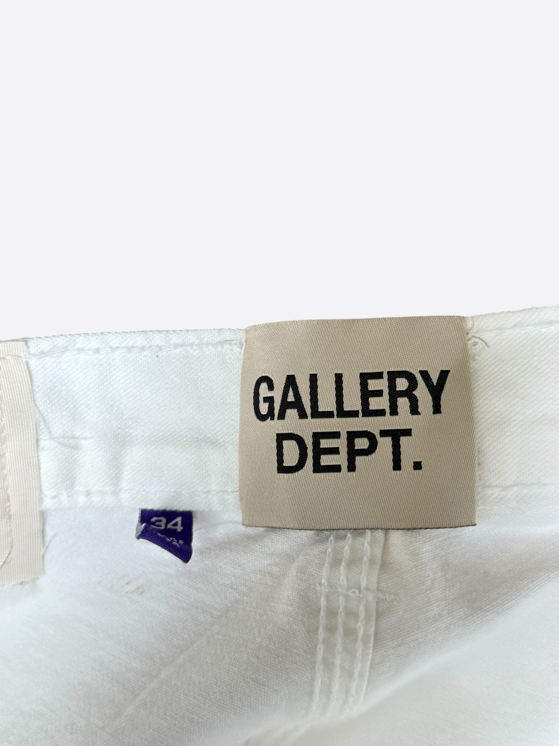 Gallery Dept. Gallery Dept Beige Paint Splatter LA Flare Carpenter Pants Size US 29 - 3 Thumbnail