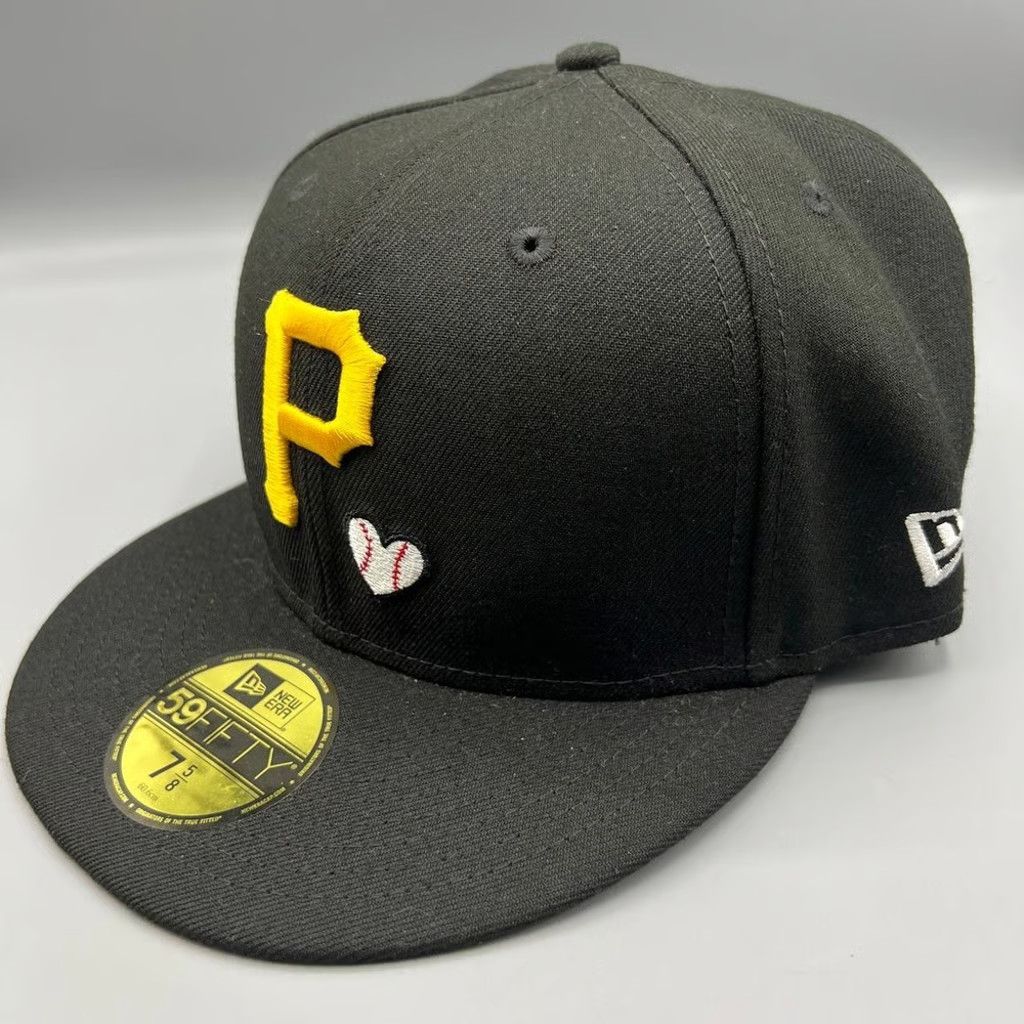 New Era Pittsburgh Pirates Hat Men 7 5/8 59Fifty New Era Fitted Cap Size ONE SIZE - 3 Thumbnail