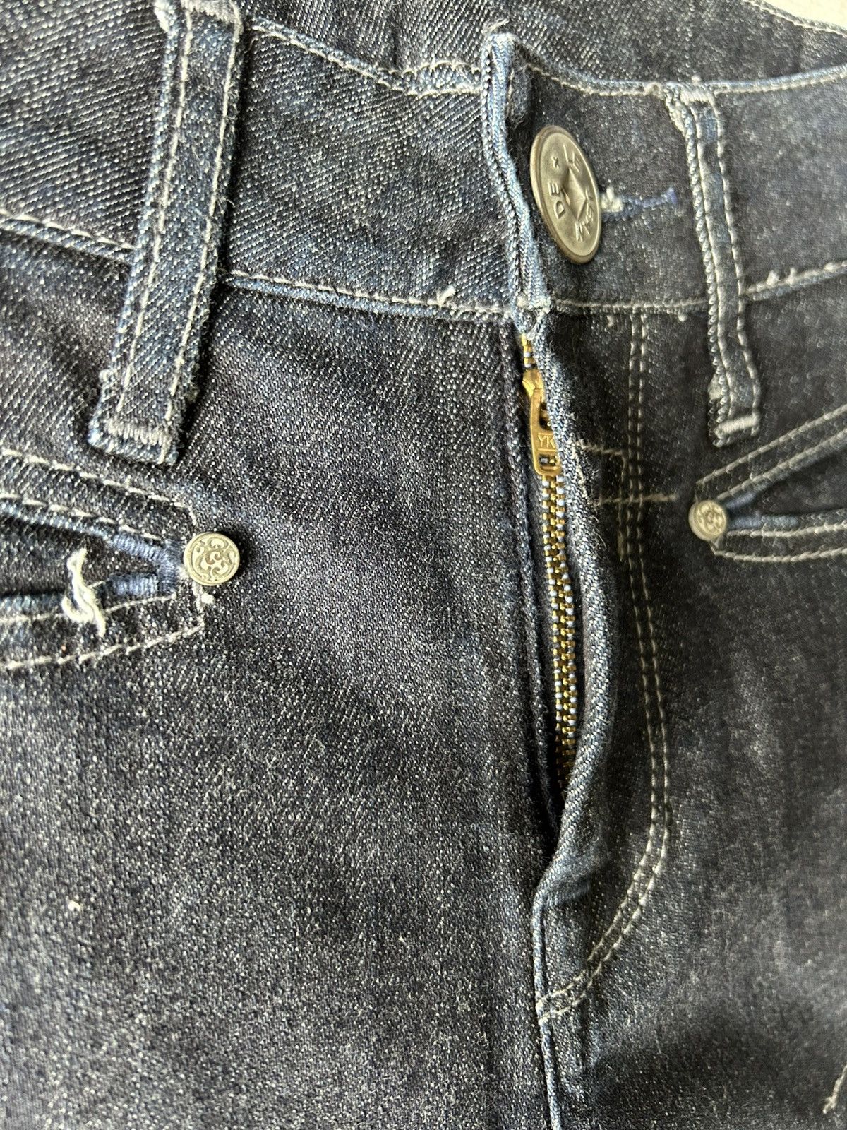 Marithe + Francois Girbaud MFG Blue Flared Denim Size US 26 / EU 42 - 7 Thumbnail