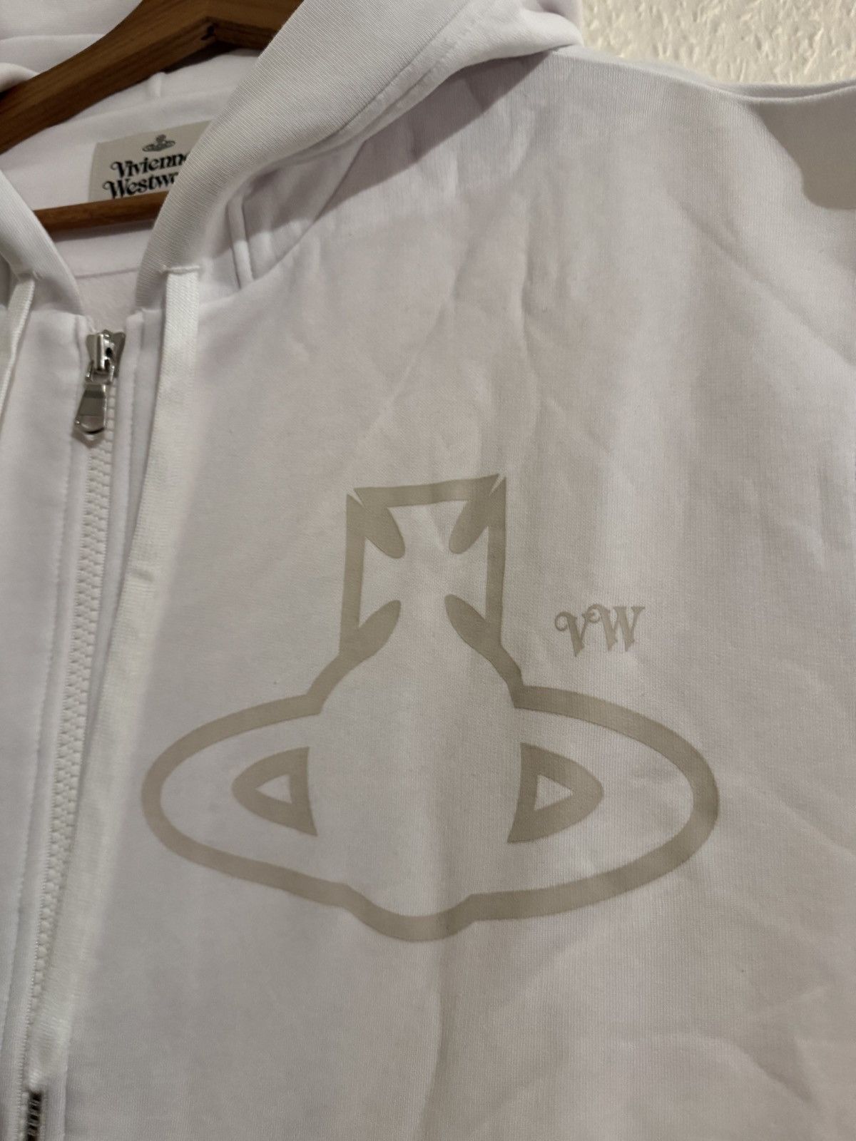 Vintage × Vivienne Westwood Vivienne Westwood Hoodie Sweater Zip jumper hooded sweater Size US M / EU 48-50 / 2 - 2 Thumbnail