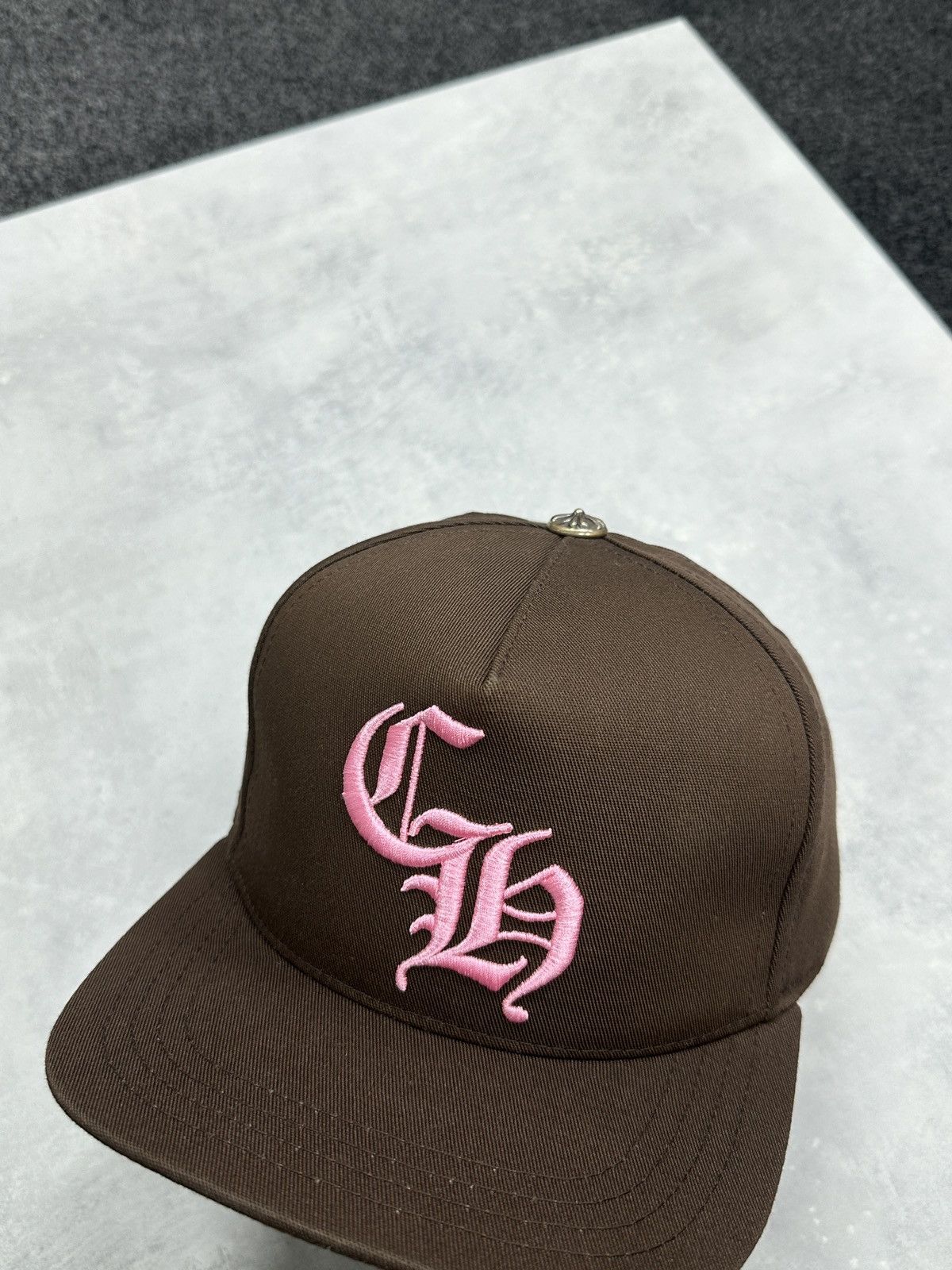 Chrome Hearts Chrome Hearts CH Baseball Cap Hat Brown Pink Size ONE SIZE - 3 Thumbnail