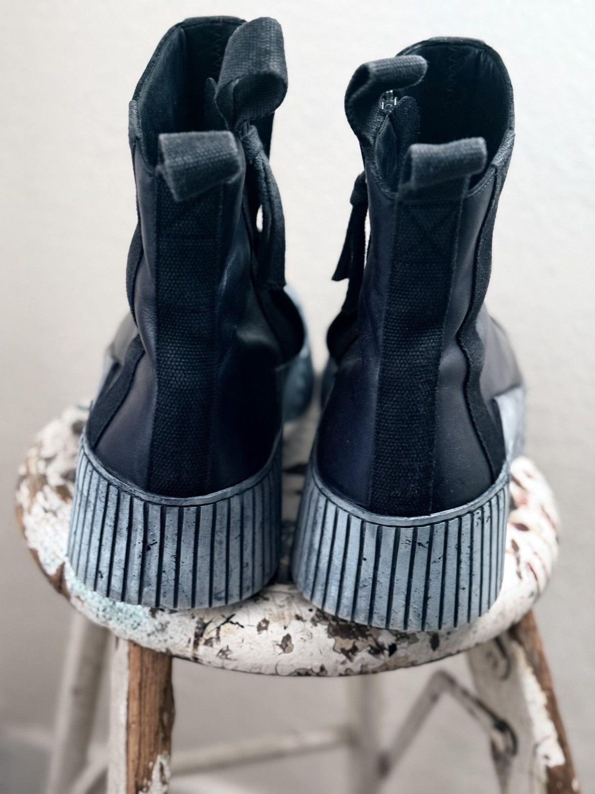 Boris Bidjan Saberi BBS Bamba 3.1 high top zip sneaker Size US 12 / EU 45 - 8 Thumbnail