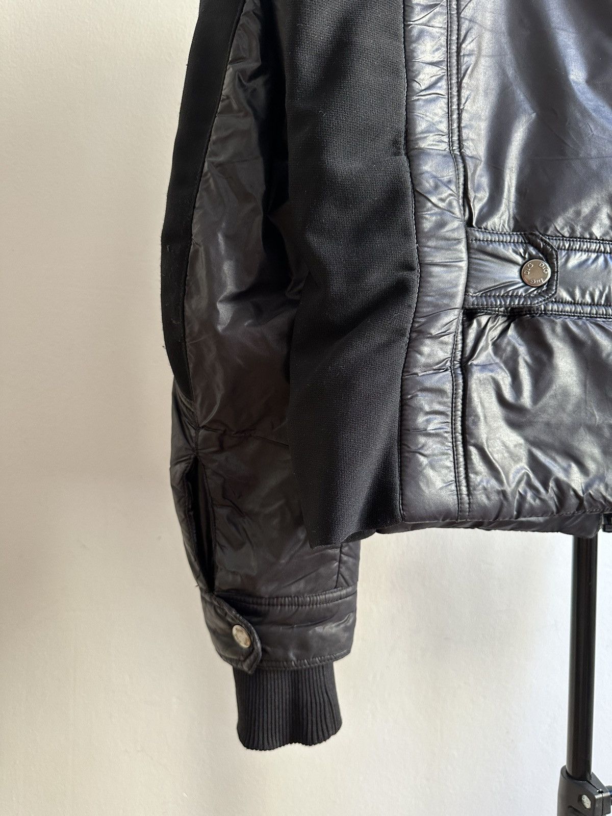 Dolce & Gabbana Dolce & Gabbana 2000s Black Architect Puffer Cropped Jacket Size US M / EU 48-50 / 2 - 7 Thumbnail