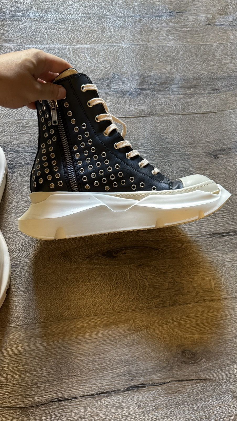 Rick Owens Drkshdw Rick Owens drkshdw abstract Ramones Size US 8 / EU 41 - 4 Thumbnail