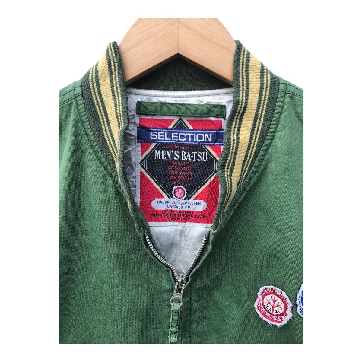 Japanese Brand Japan Streetwear Men’s Ba-tsu Spellout Sun Faded Jacket Size US M / EU 48-50 / 2 - 3 Thumbnail