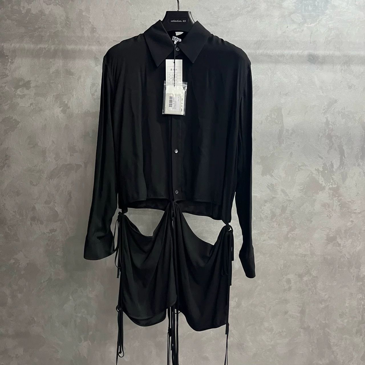 Loewe Loewe Black Deconstructed Hollow-Out Shirt Size US L / EU 52-54 / 3 - 1 Thumbnail