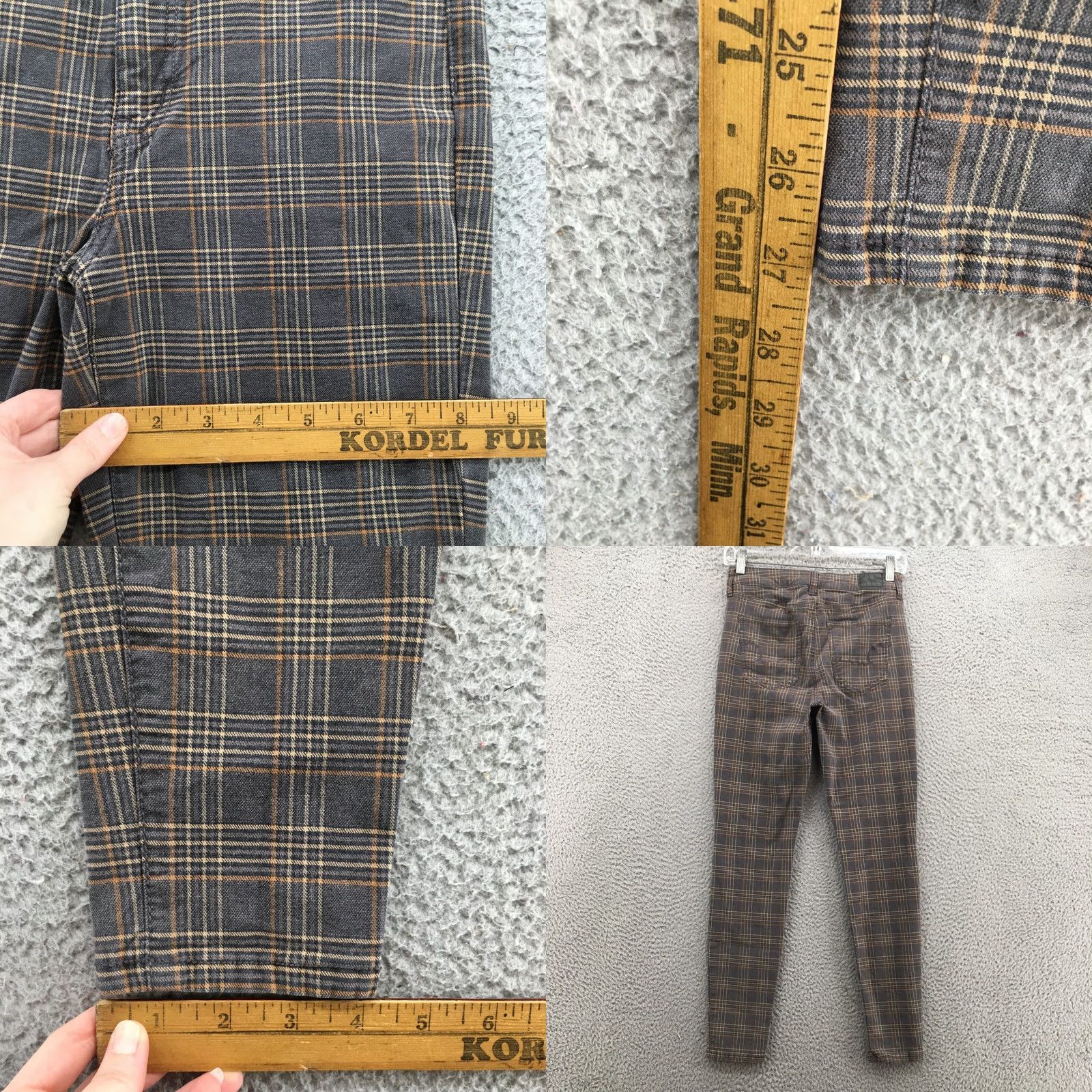 American Eagle Outfitters American Eagle Outfitters Jegging Jeans Womens 4R Brown Plaid Size 27" / US 4 / IT 40 - 8 Thumbnail