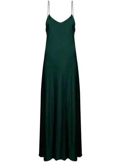 Saint Laurent Paris o1s1wg110924 Dress in Shiny Jersey in Dark Green Size S / US 4 / IT 40 - 5 Thumbnail