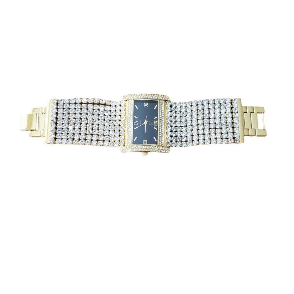 Designer Suzanne Somers Vintage Rhinestone & Gold Tone Watch Size ONE SIZE - 6 Thumbnail
