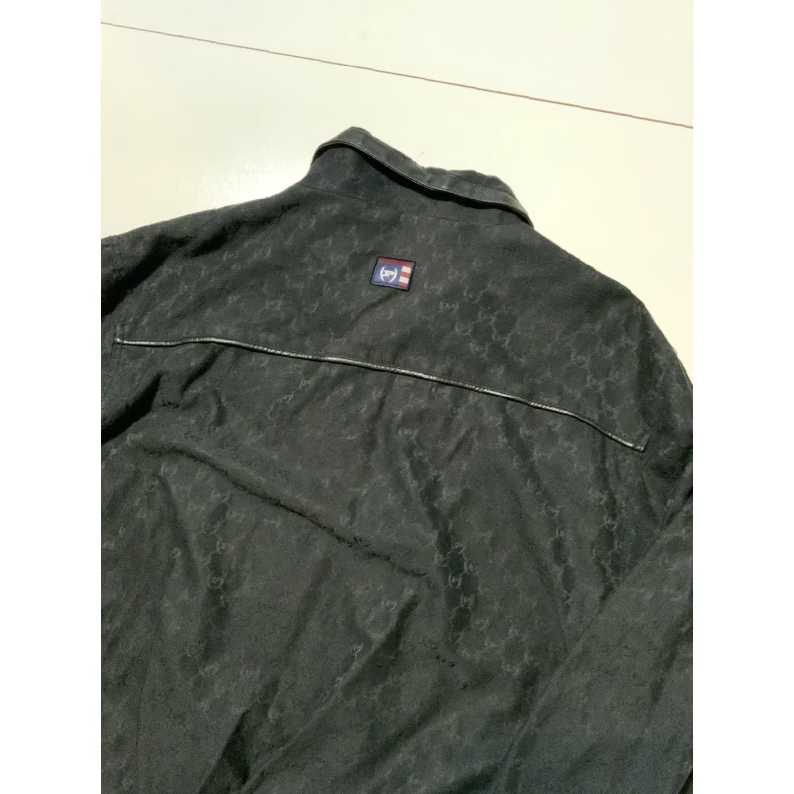 Phat Farm VINTAGE Phat Farm Monogram AOP Suede Trim Bomber Jacket XL Men Black 90s 2000s Dapper 54 Chest Weekend Size US XL / EU 56 / 4 - 5 Thumbnail
