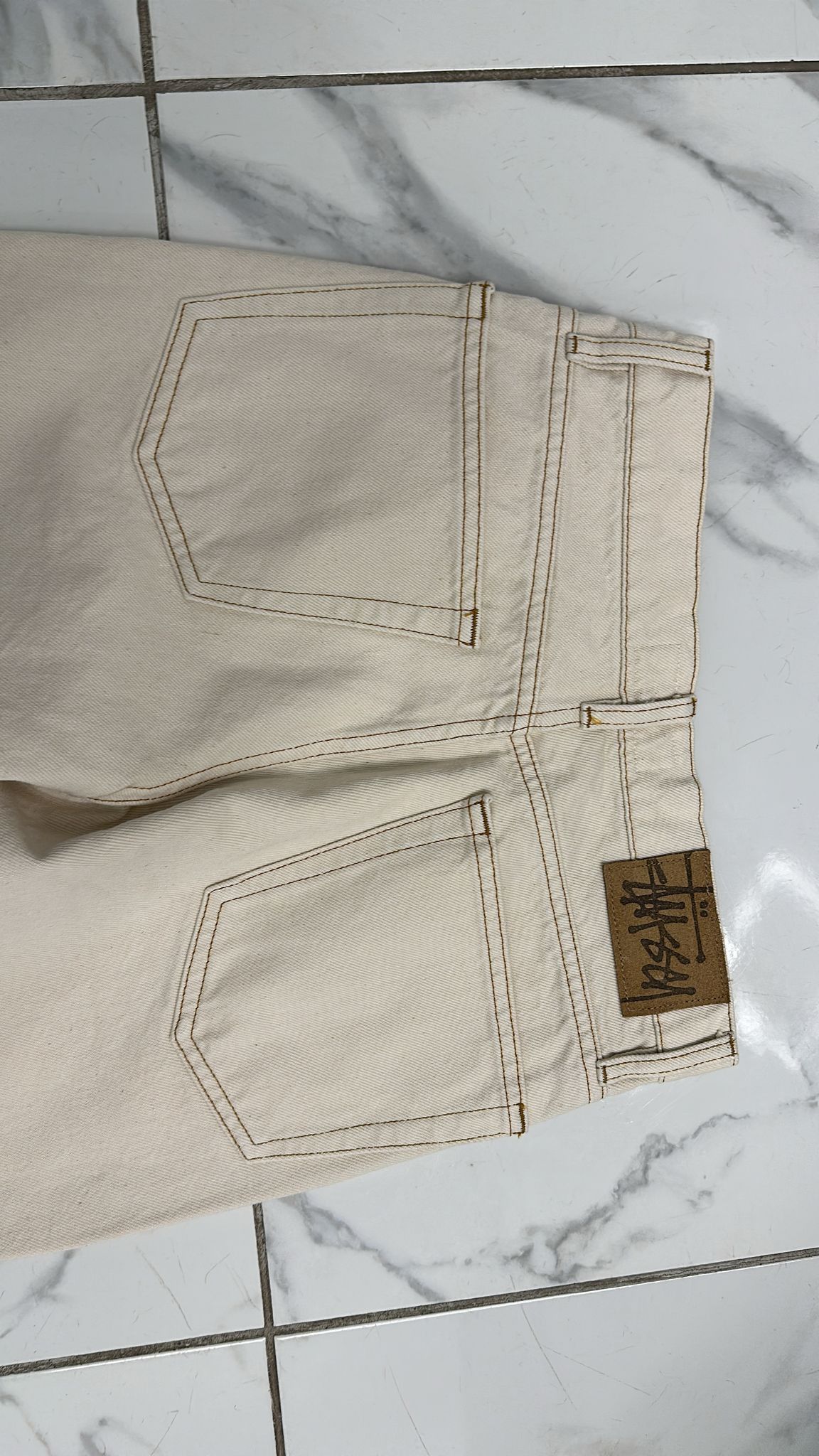 Stussy × Vintage Stussy Classic Jean Denim “Natural” 28 Size US 28 / EU 44 - 5 Thumbnail