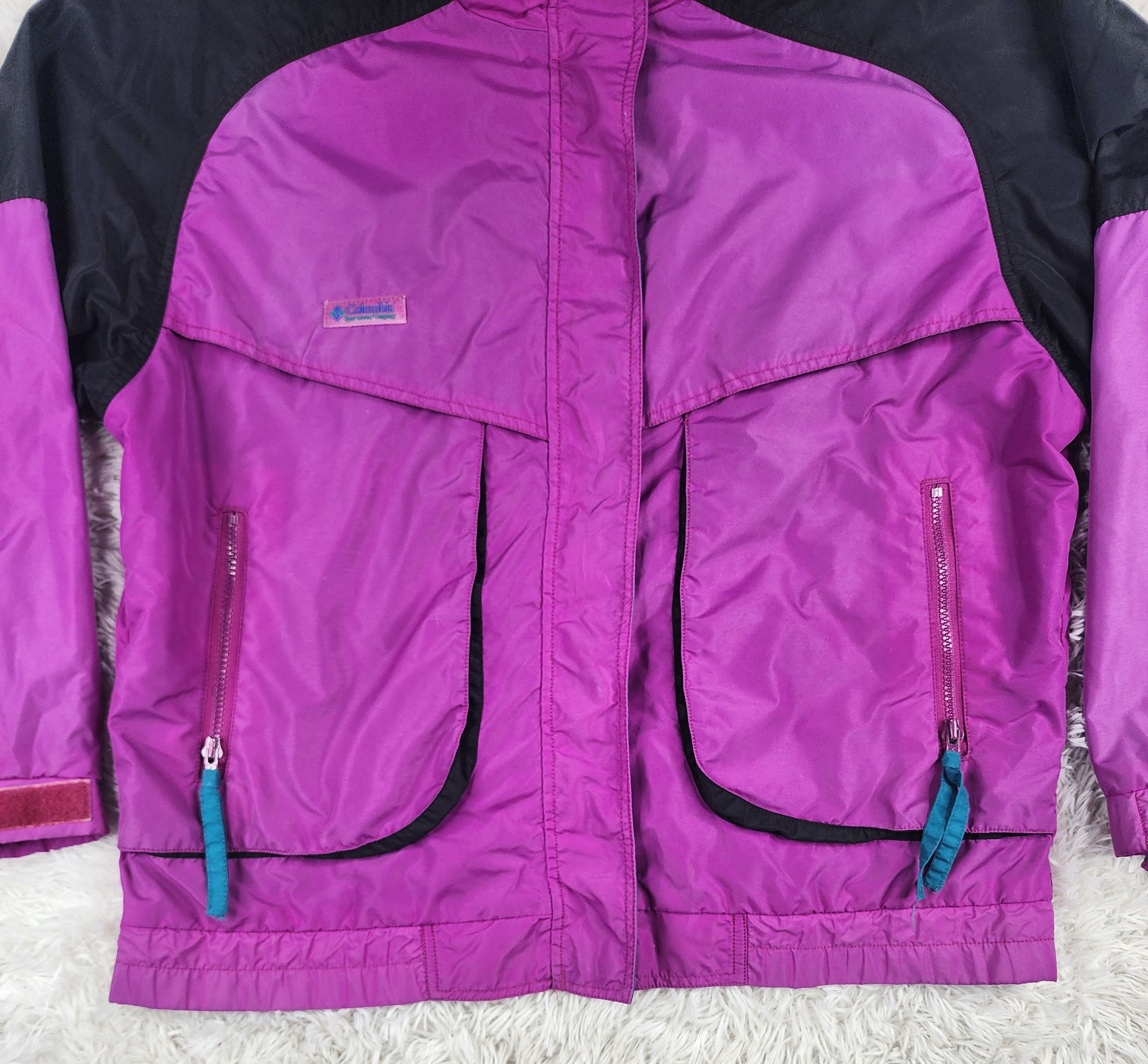 Columbia Vintage Columbia Powder Ked woman windbreaker jacket Size L / US 10 / IT 46 - 4 Thumbnail