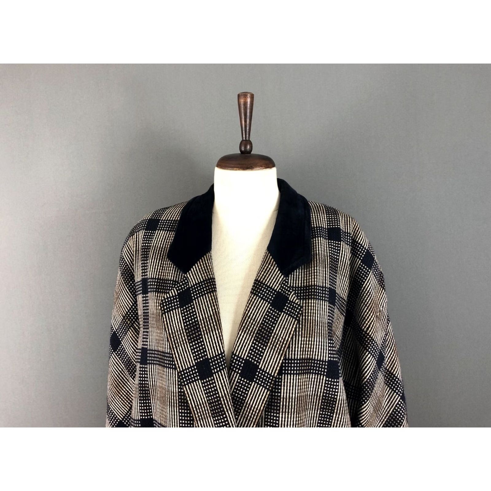 Vintage Laurèl Laurel Blazer Jacket Wool/Cashmere Dark Blue Women Size 40 Check Jacket Blazer Womens Size 40 Blue Casual Size S / US 4 / IT 40 - 4 Thumbnail
