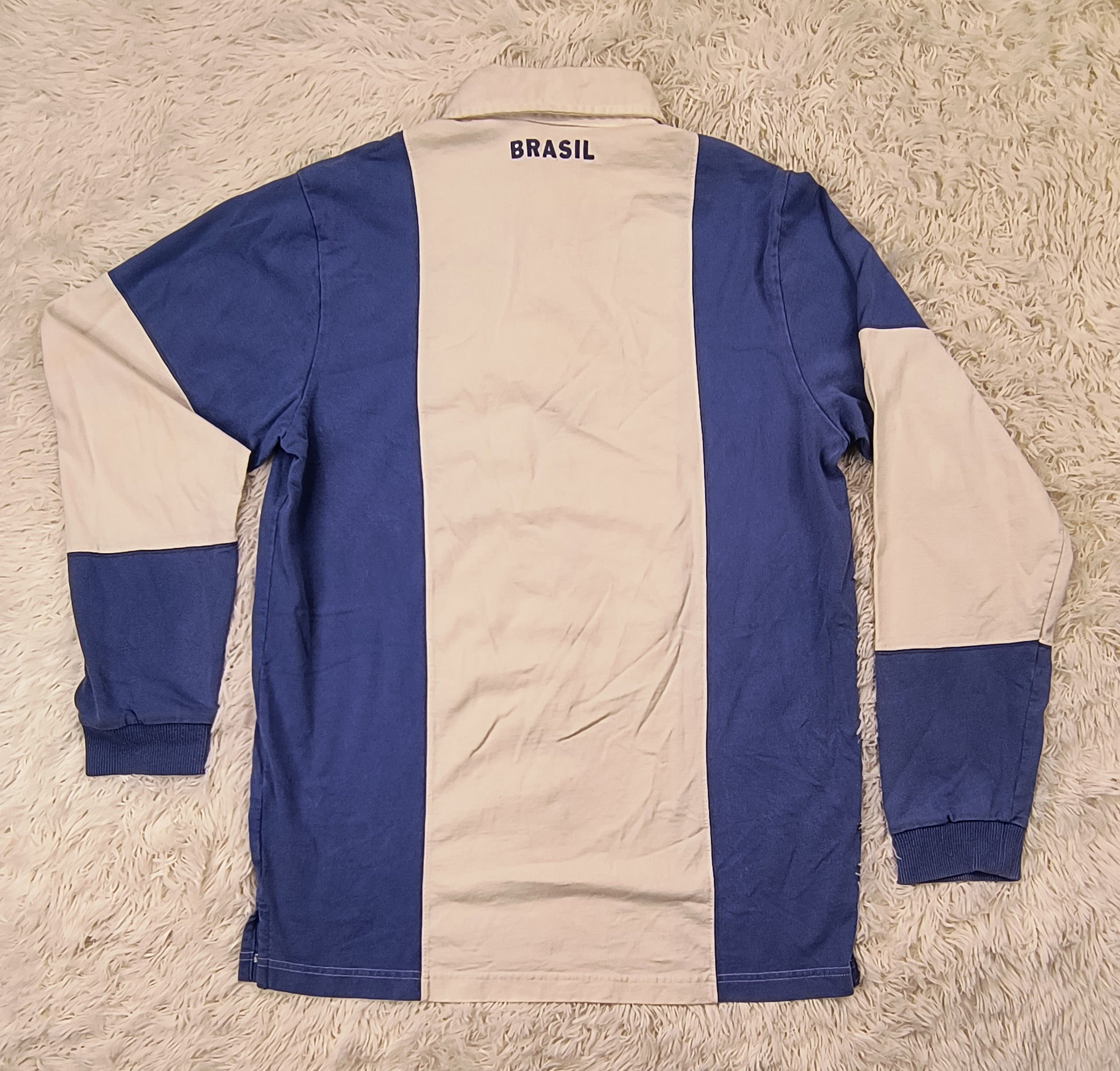 Nike Vintage Y2K Nike Brazil national soccer team polo rugby Size US M / EU 48-50 / 2 - 6 Thumbnail