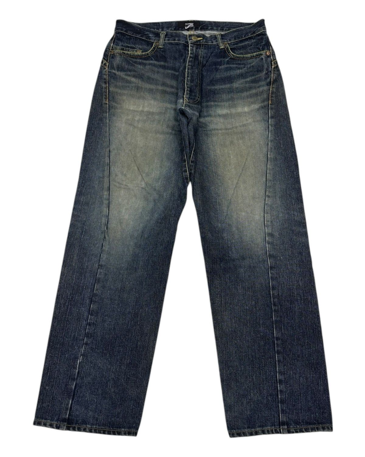 FDMTL BAGGY JEANS SCANNER BY FDMTL DISTRESSED DENIM JEANS Size US 34 / EU 50 - 1 Thumbnail