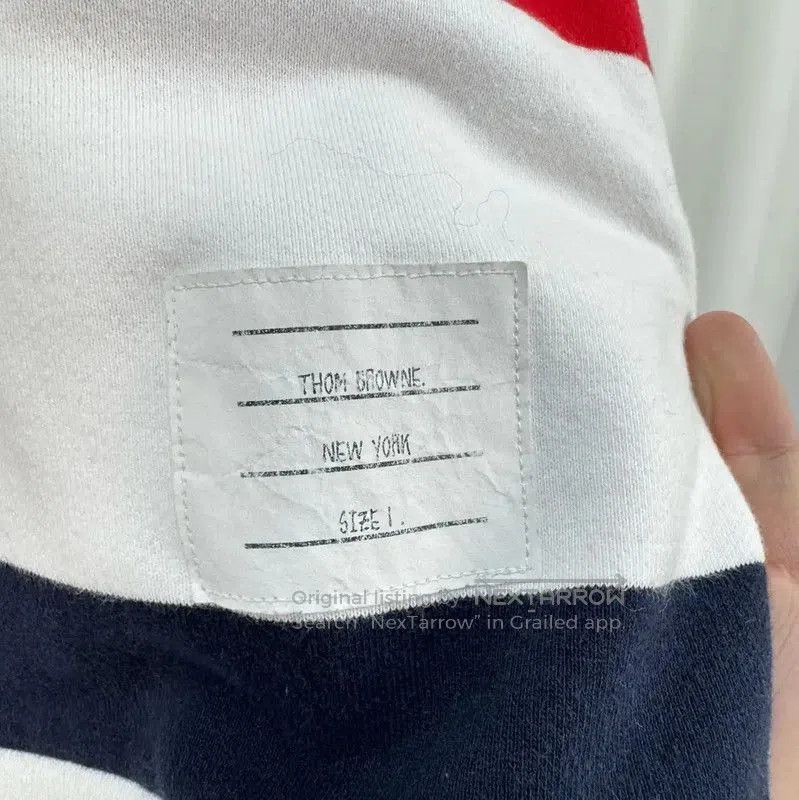 Thom Browne Thom Browne Striped Cotton Long Sleeve Sweatshirt . Size US S / EU 44-46 / 1 - 6 Thumbnail