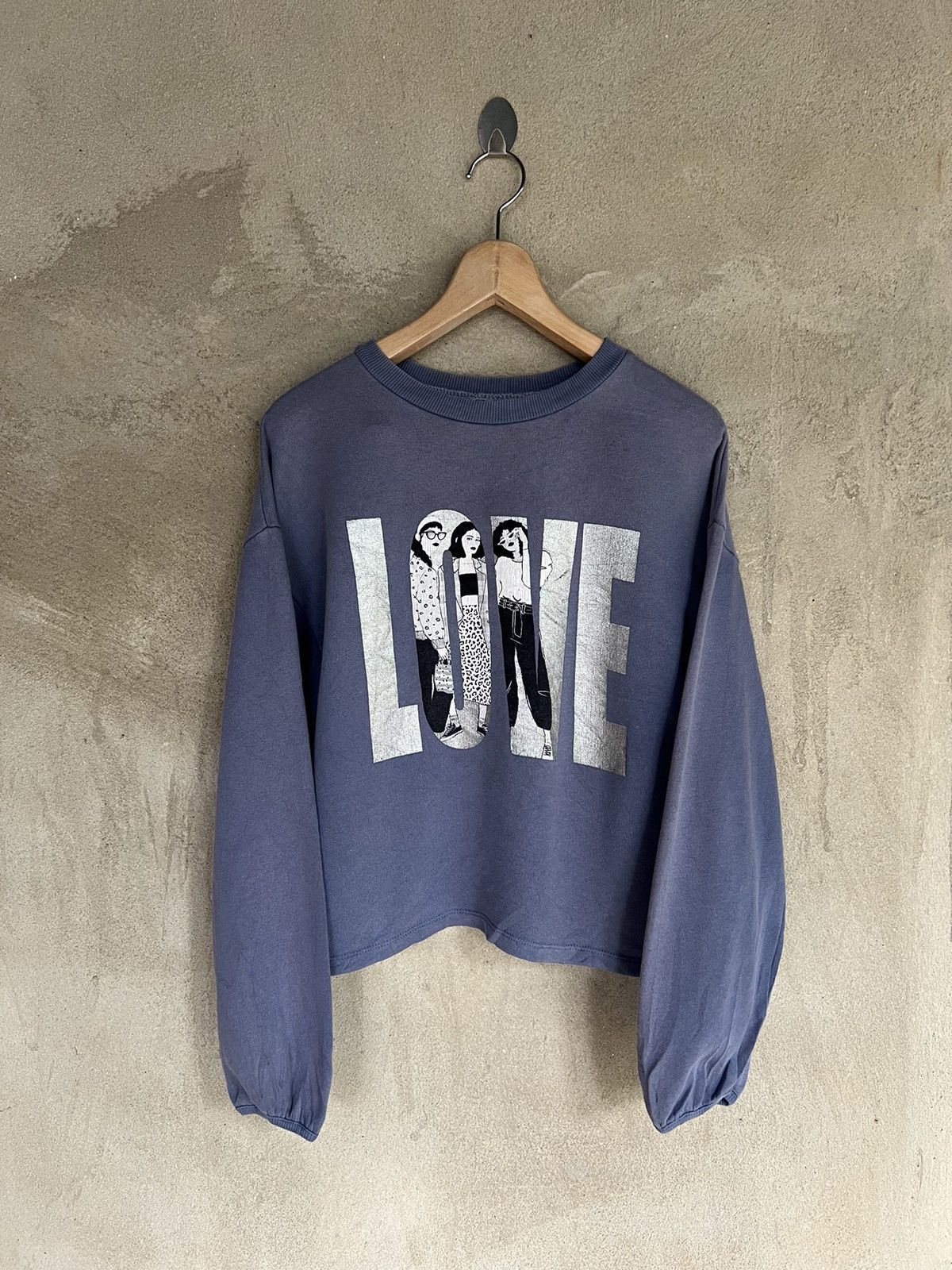 Zara Zara Cropped Sweatshirt Size S / US 4 / IT 40 - 2 Thumbnail