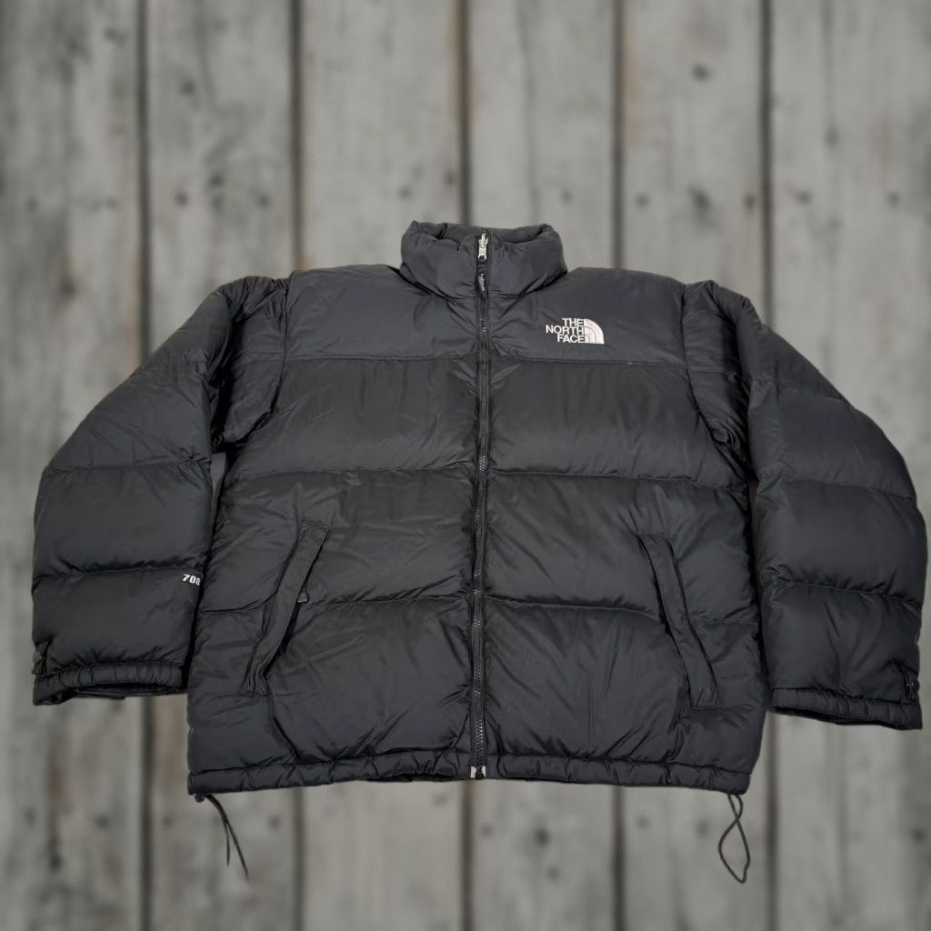 The North Face VINTAGE The North Face Nuptse 700 Down Puffer Jacket Mens XL Black Zip Full Zip Stand-Up Collar Quilted Pockets Outdoor Hiking Winter Casual Size US XL / EU 56 / 4 - 1 Thumbnail