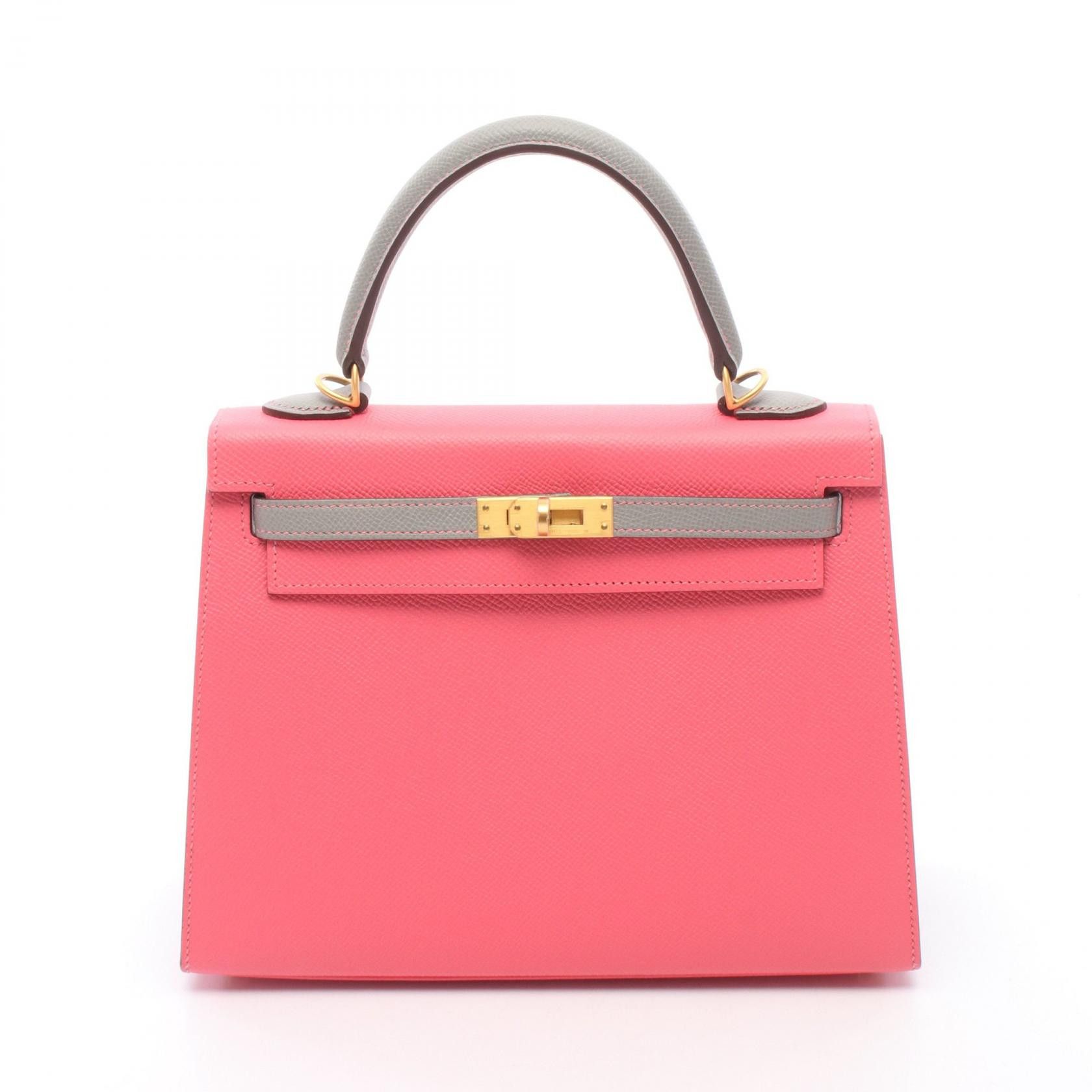 Hermes Hermes Hermes Kelly25 Calfskin Handbag Leather Handbag A DUTY FREE for USA Size ONE SIZE - 1 Thumbnail