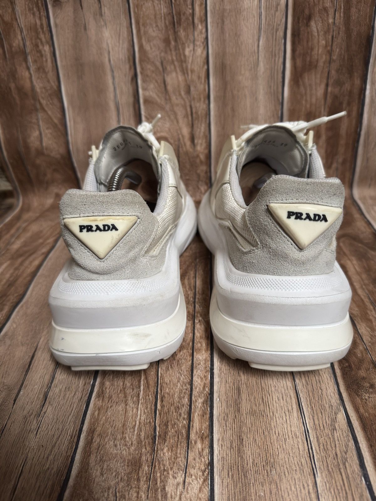 Prada panelled chunky suede sneaker Size US 7.5 / EU 40-41 - 13 Thumbnail